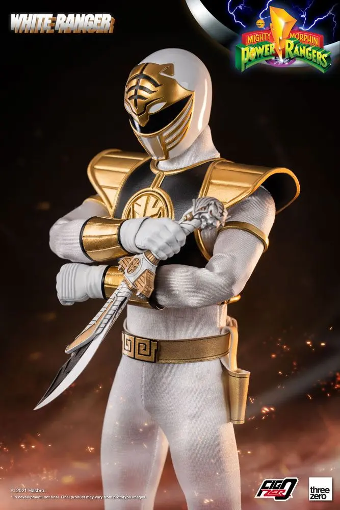 Mighty Morphin Power Rangers FigZero Actionfigur 1/6 White Ranger 30 cm Produktfoto