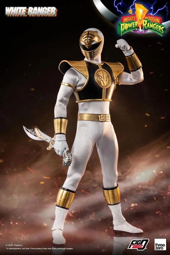 Mighty Morphin Power Rangers FigZero Actionfigur 1/6 White Ranger 30 cm Produktfoto