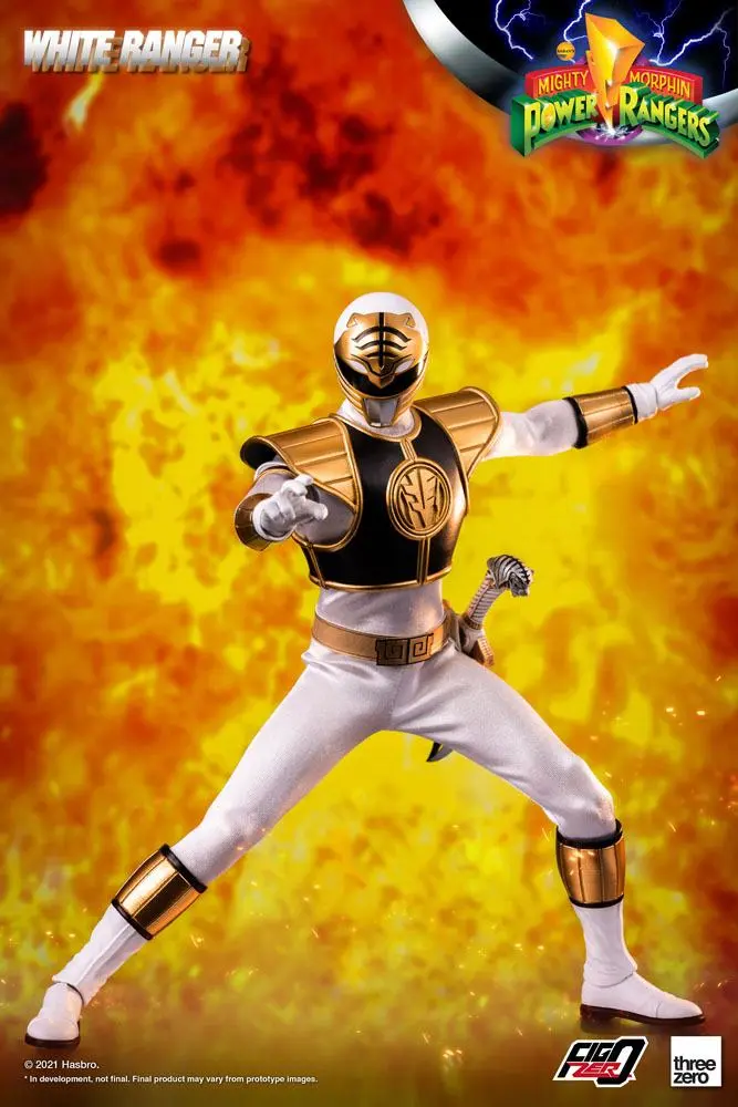 Mighty Morphin Power Rangers FigZero Actionfigur 1/6 White Ranger 30 cm Produktfoto