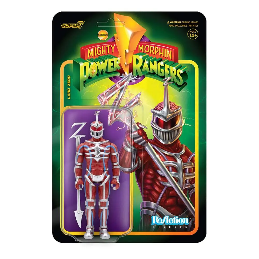 Mighty Morphin Power Rangers ReAction Actionfigur Lord Zedd 10 cm Produktfoto