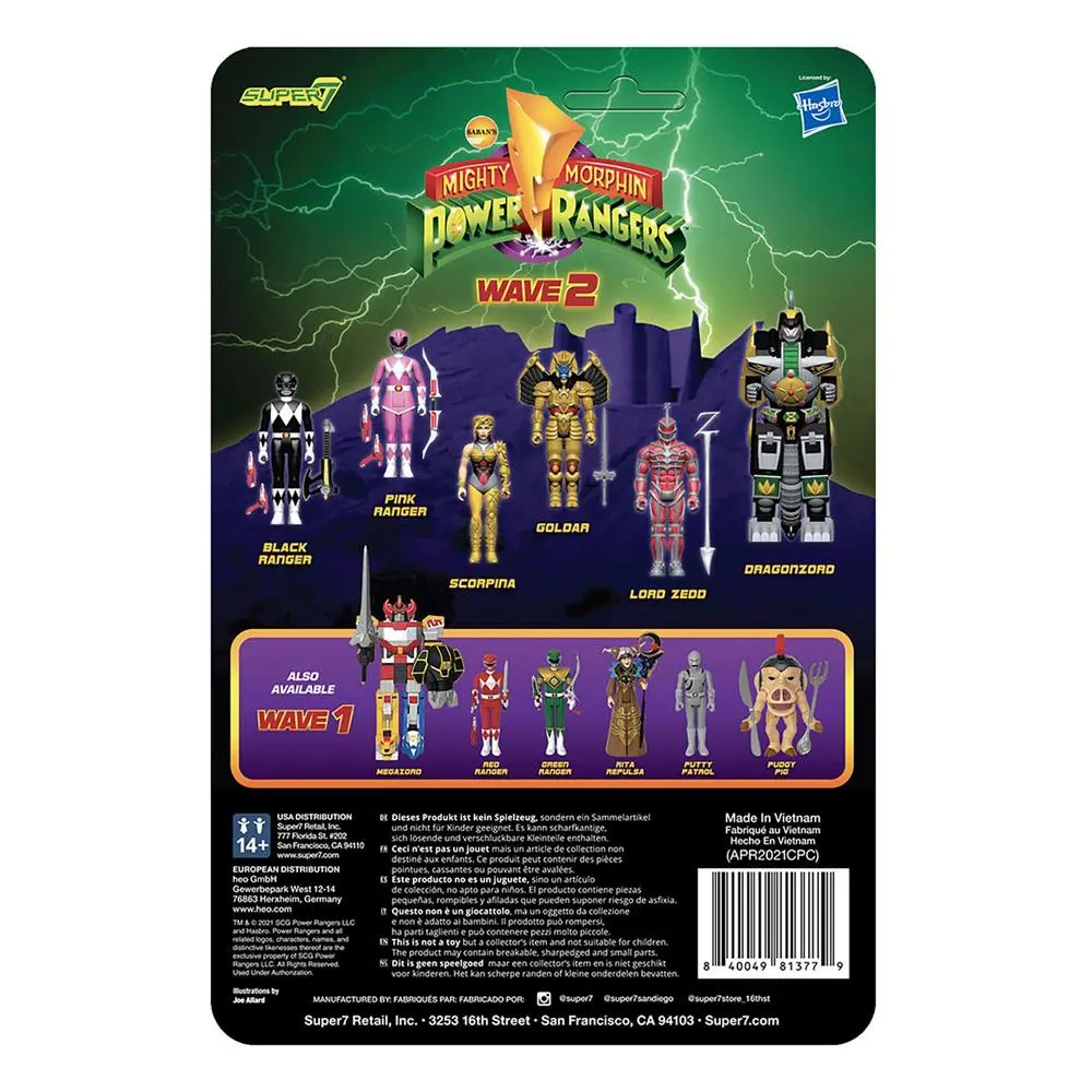 Mighty Morphin Power Rangers ReAction Actionfigur Pink Ranger 10 cm Produktfoto