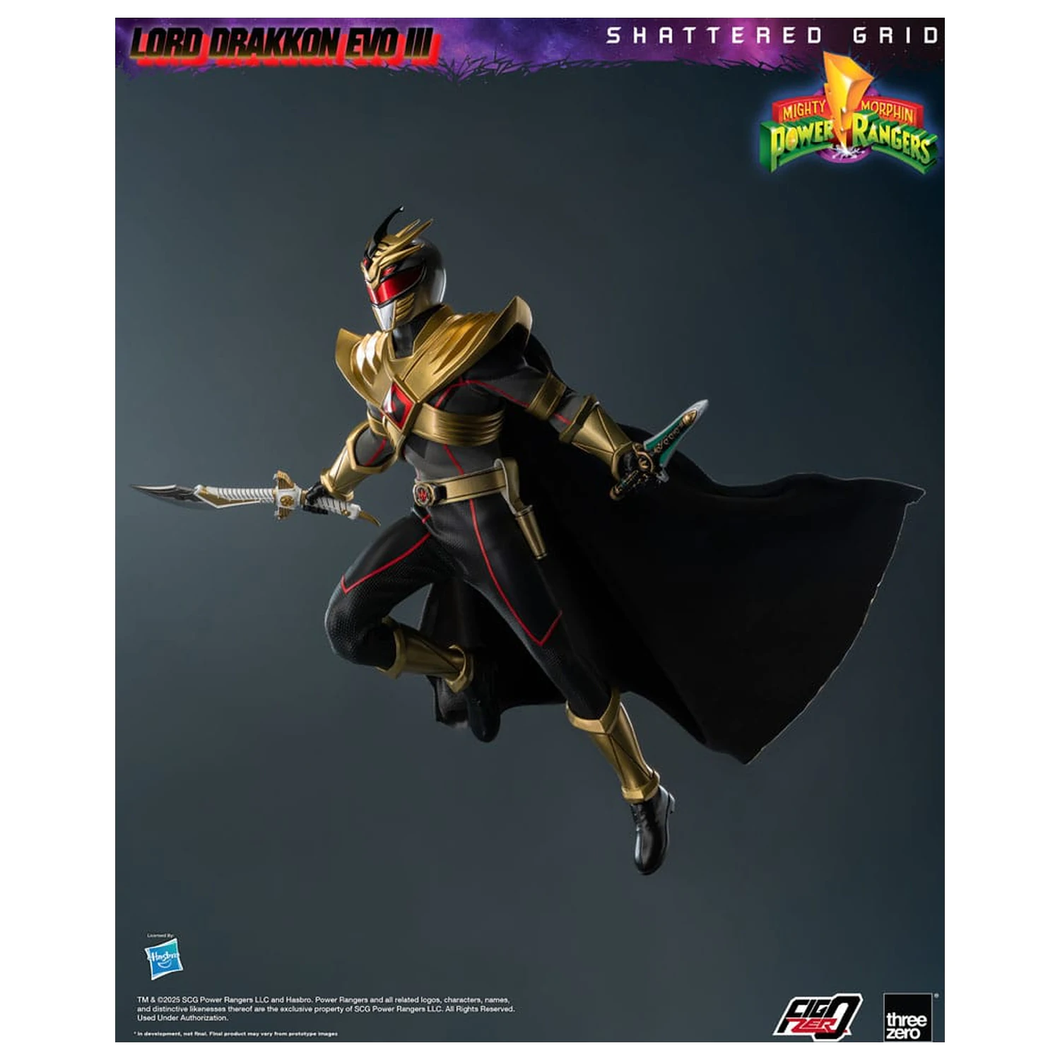 Mighty Morphin Power Rangers Shattered Grid FigZero Actionfigur 1/6 Lord Drakkon Evo III 30 cm Produktfoto