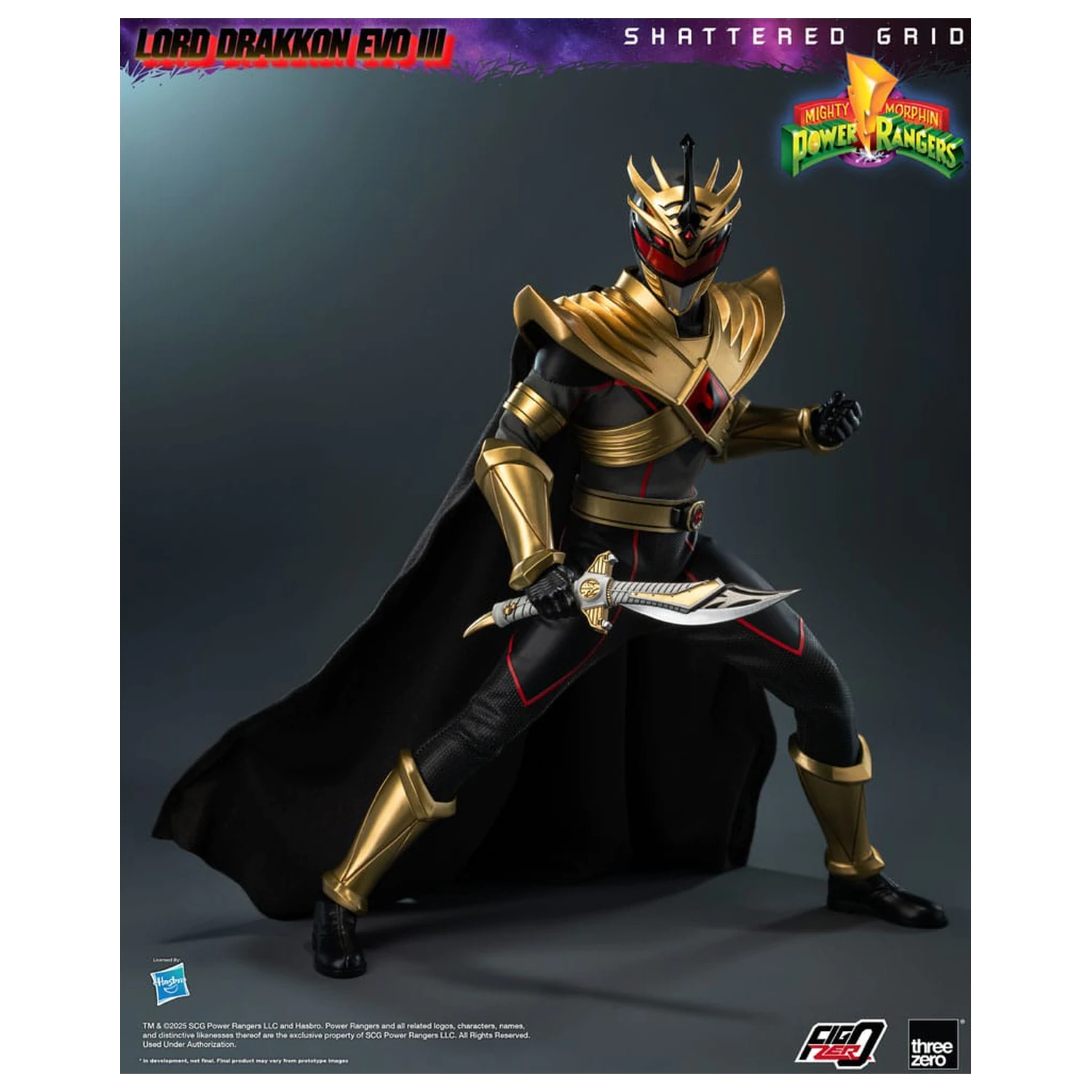 Mighty Morphin Power Rangers Shattered Grid FigZero Actionfigur 1/6 Lord Drakkon Evo III 30 cm Produktfoto