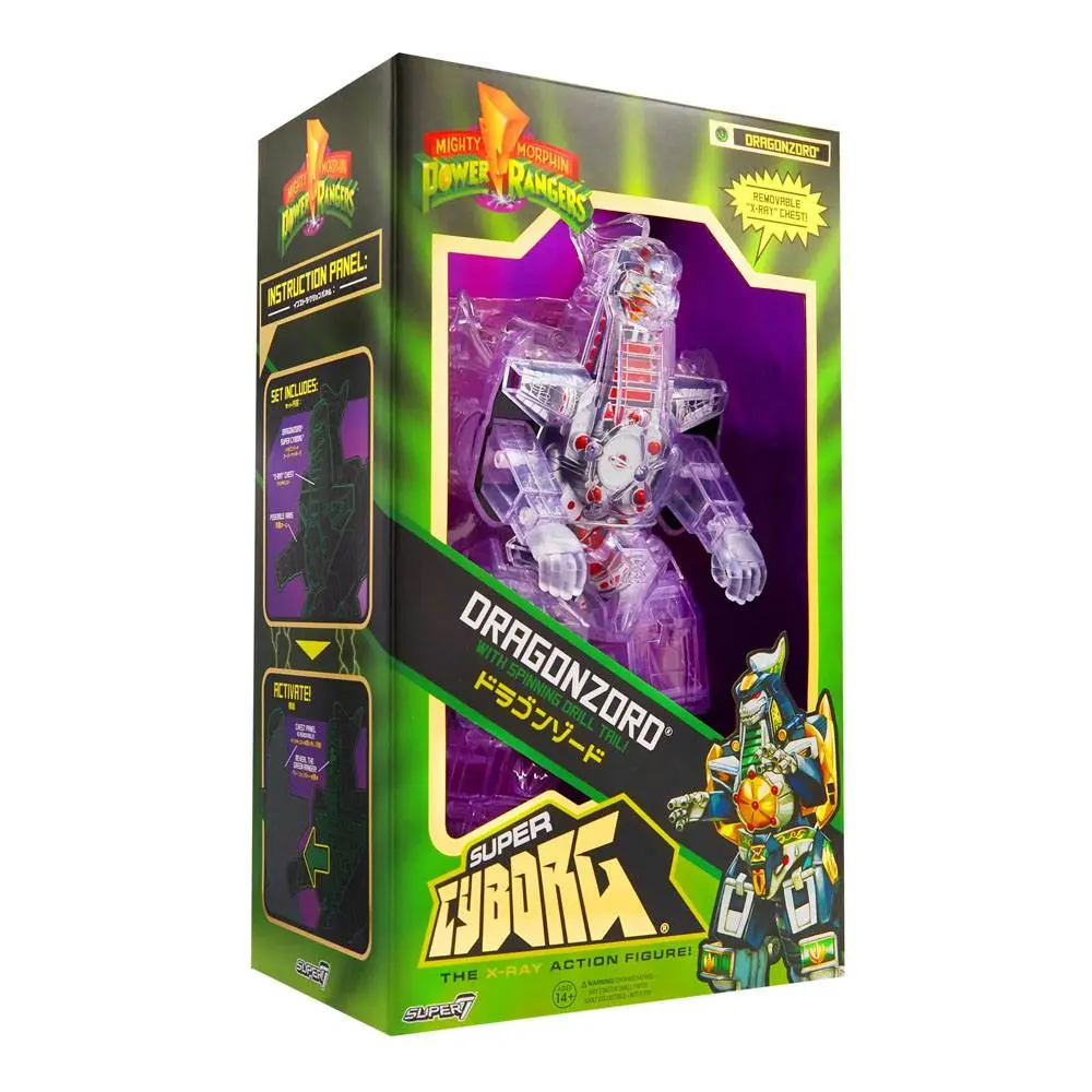Mighty Morphin Power Rangers Super Cyborg Actionfigur Dragonzord (Clear) 28 cm Produktfoto