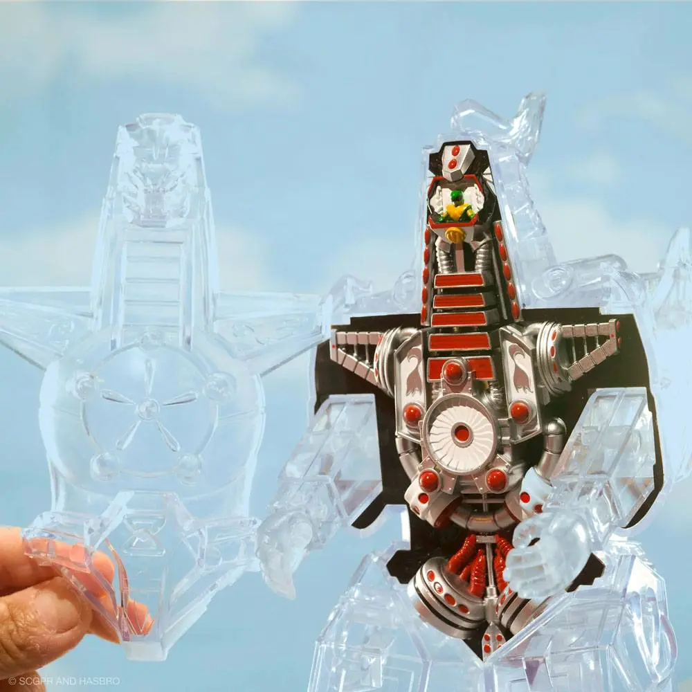Mighty Morphin Power Rangers Super Cyborg Actionfigur Dragonzord (Clear) 28 cm Produktfoto