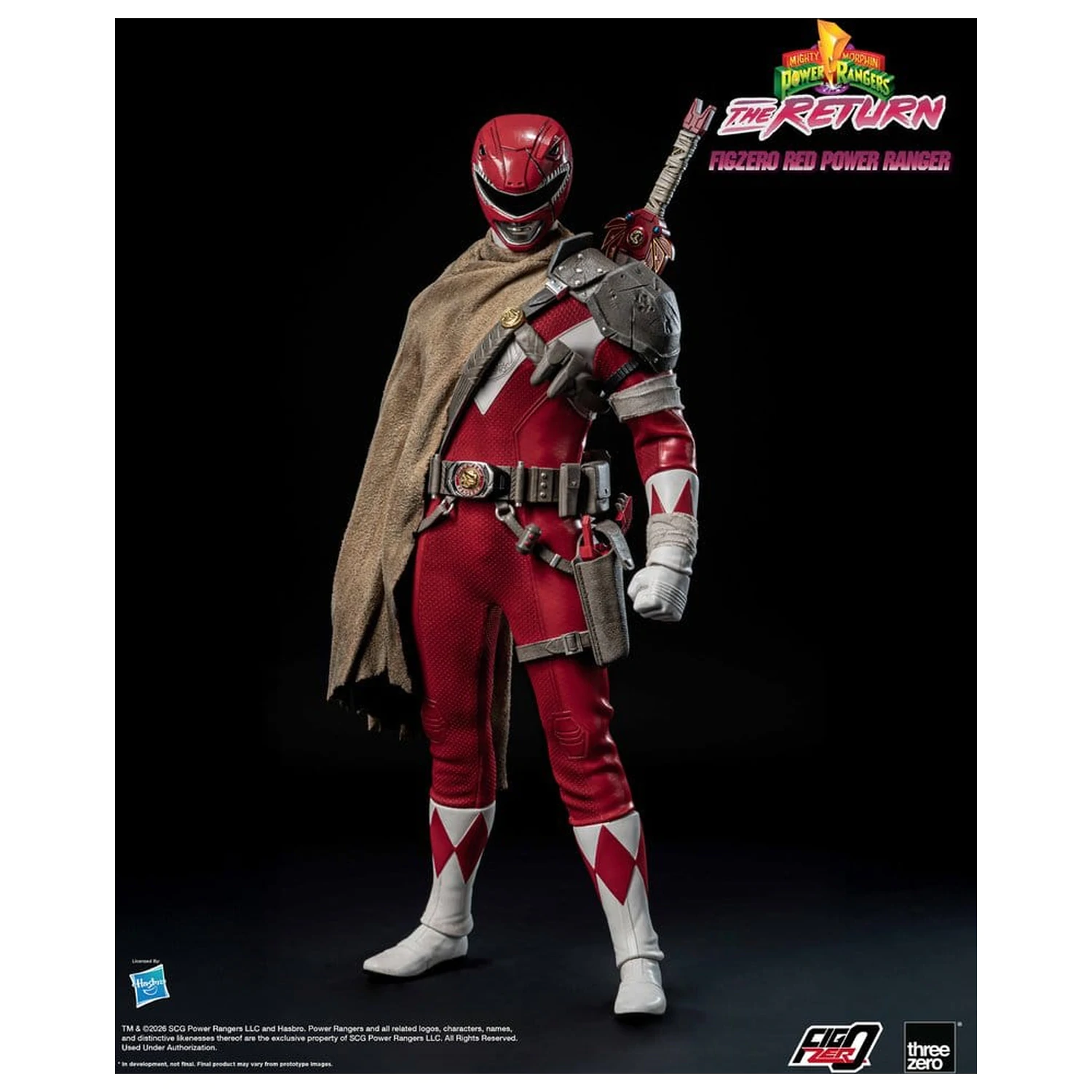 Mighty Morphin Power Rangers: The Return FigZero Actionfigur 1/6 Red Power Ranger 31 cm Produktfoto
