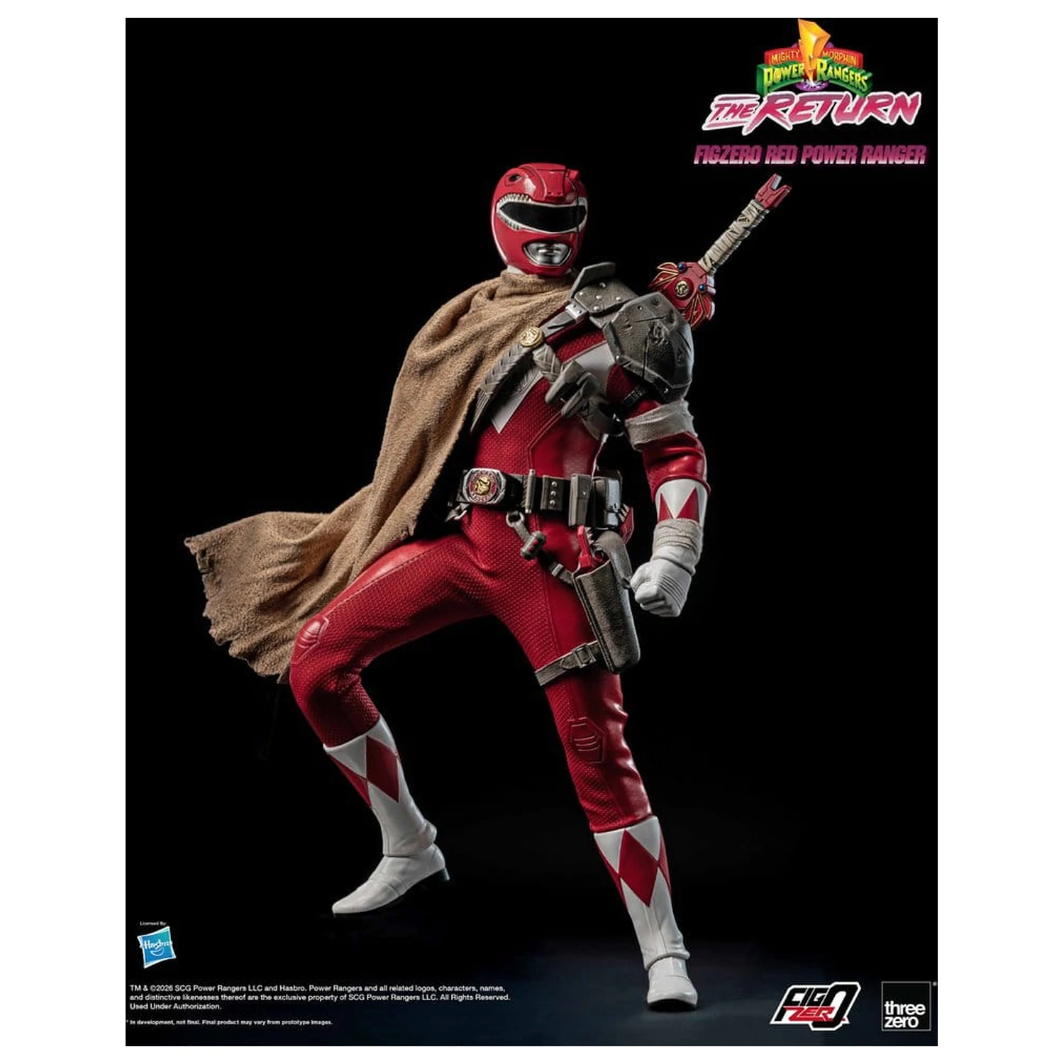 Mighty Morphin Power Rangers: The Return FigZero Actionfigur 1/6 Red Power Ranger 31 cm Produktfoto