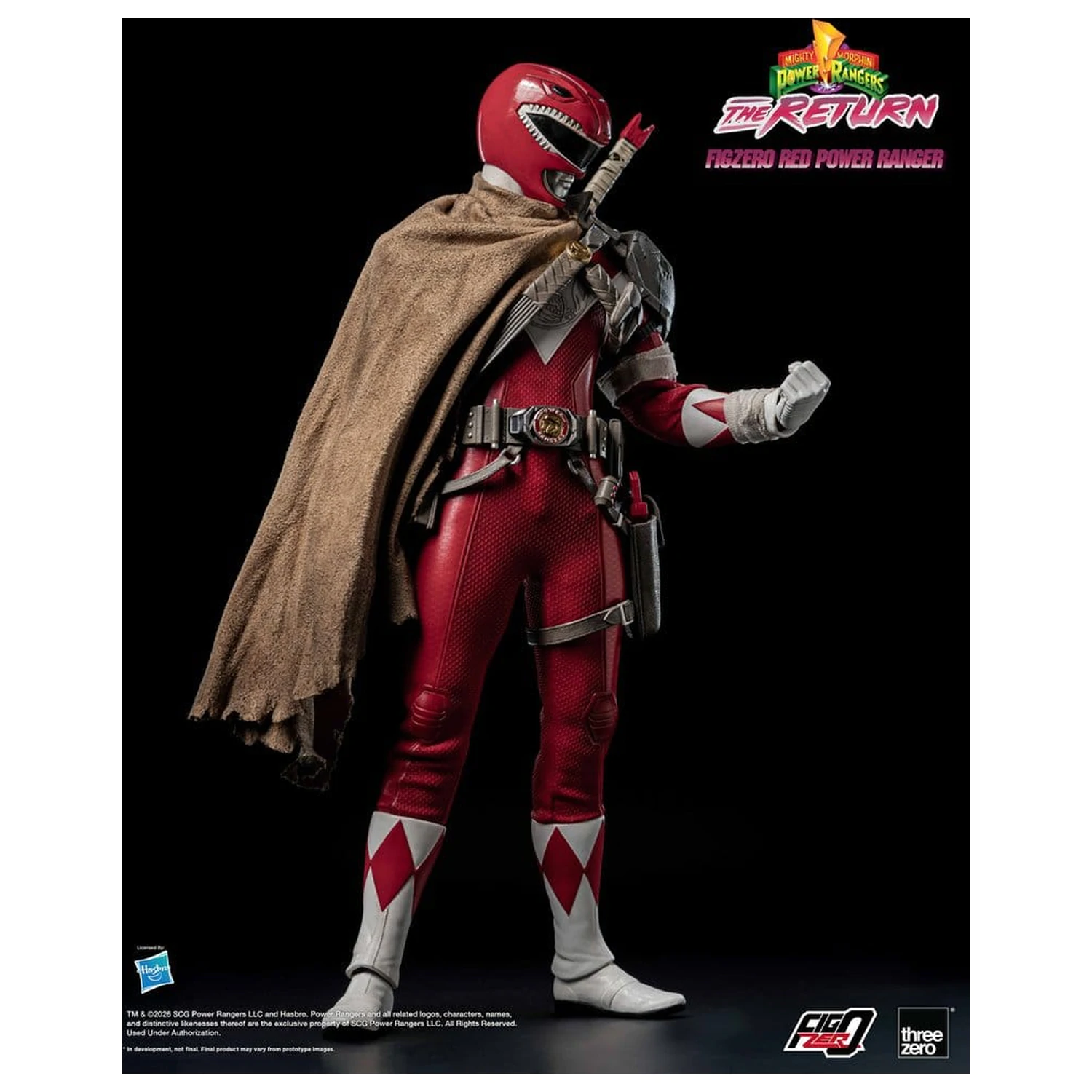 Mighty Morphin Power Rangers: The Return FigZero Actionfigur 1/6 Red Power Ranger 31 cm Produktfoto