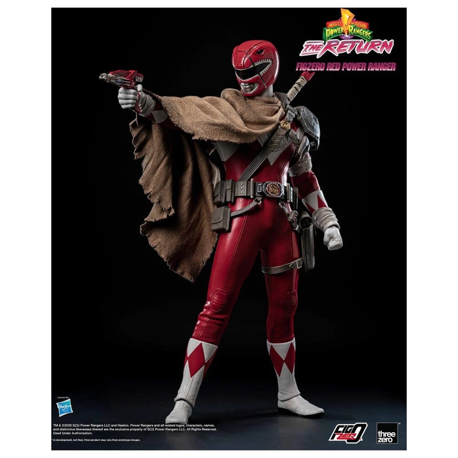 Mighty Morphin Power Rangers: The Return FigZero Actionfigur 1/6 Red Power Ranger 31 cm Produktfoto
