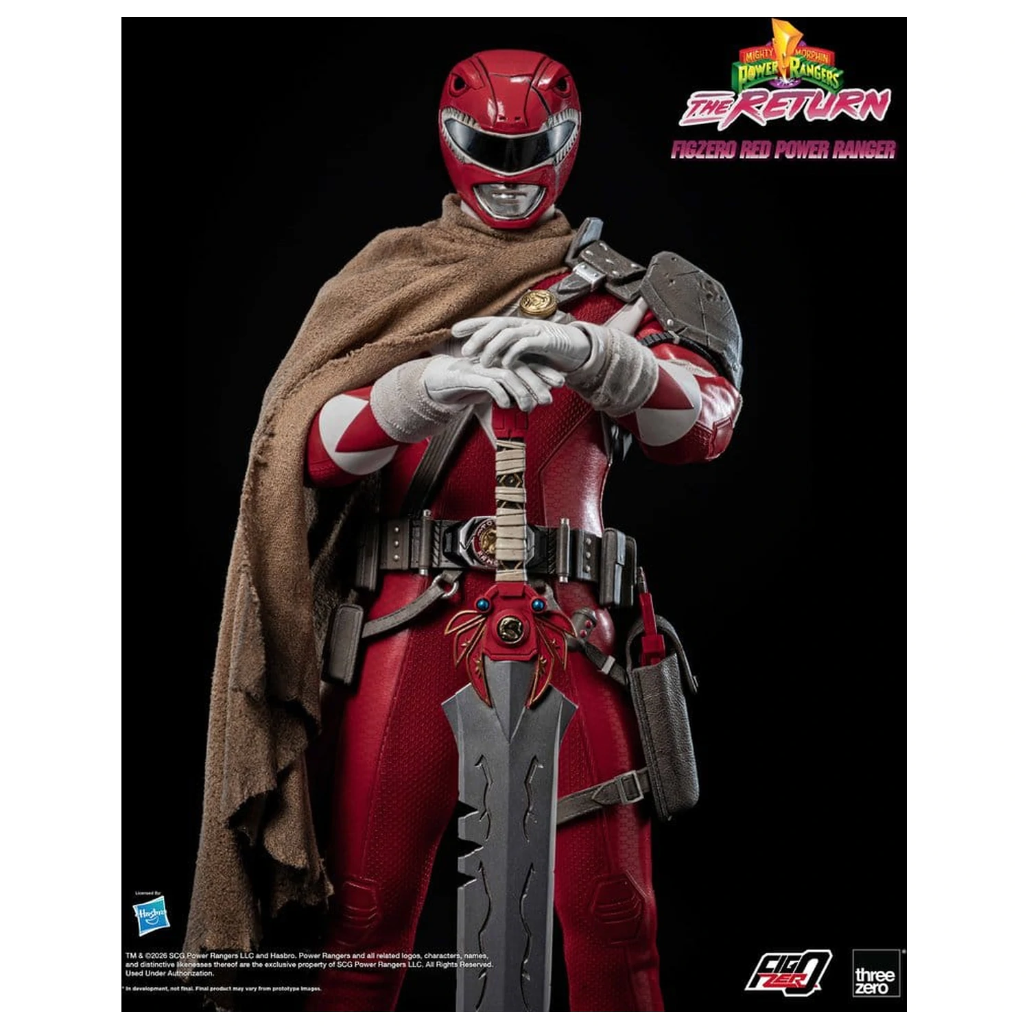 Mighty Morphin Power Rangers: The Return FigZero Actionfigur 1/6 Red Power Ranger 31 cm Produktfoto