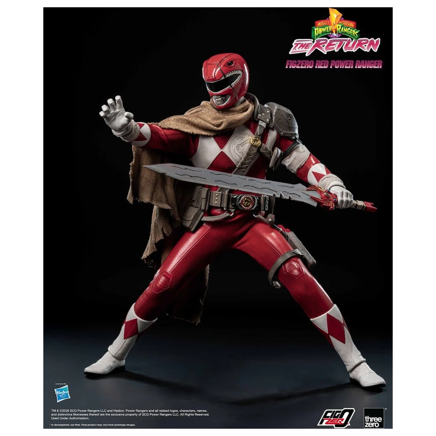 Mighty Morphin Power Rangers: The Return FigZero Actionfigur 1/6 Red Power Ranger 31 cm Produktfoto