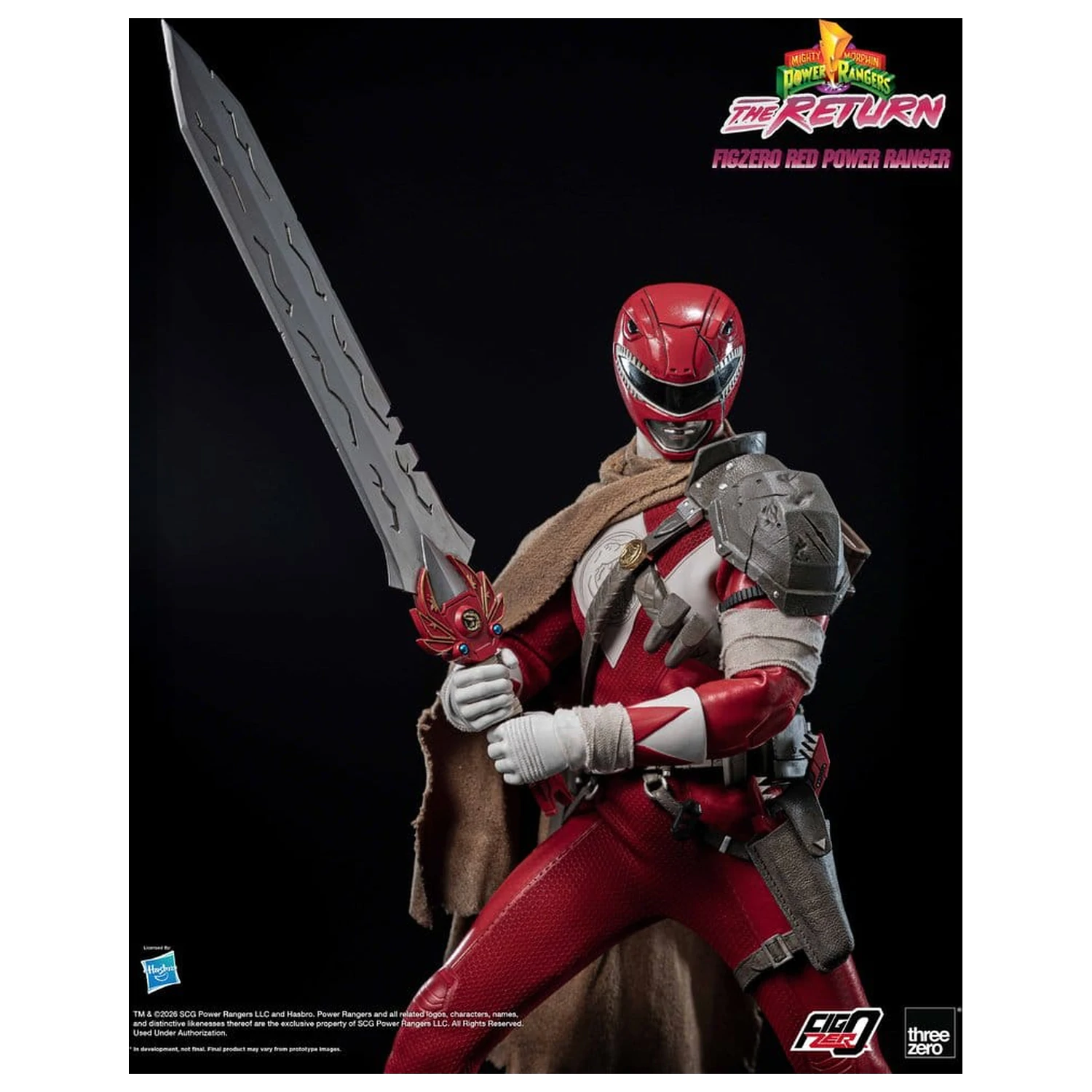 Mighty Morphin Power Rangers: The Return FigZero Actionfigur 1/6 Red Power Ranger 31 cm Produktfoto