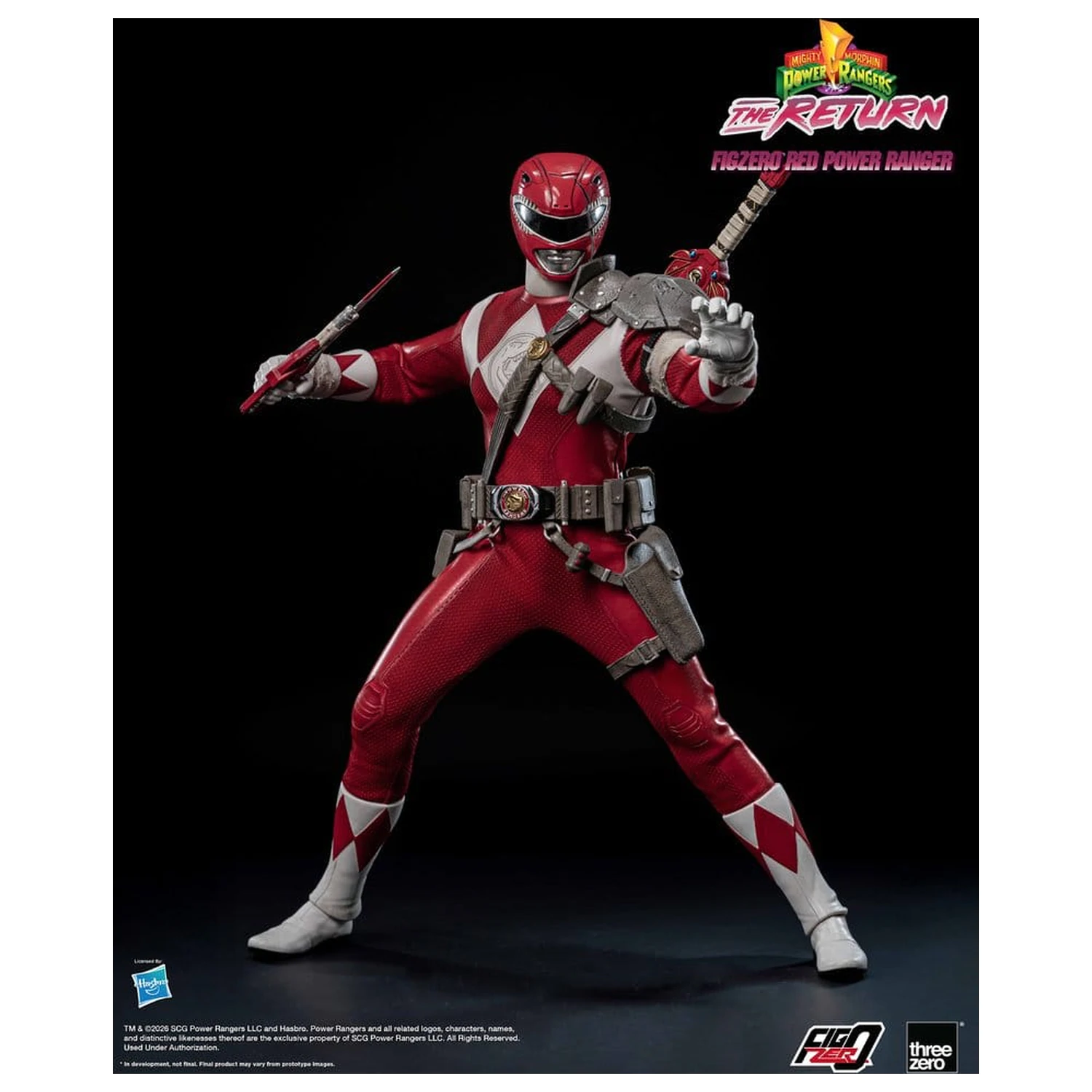 Mighty Morphin Power Rangers: The Return FigZero Actionfigur 1/6 Red Power Ranger 31 cm Produktfoto