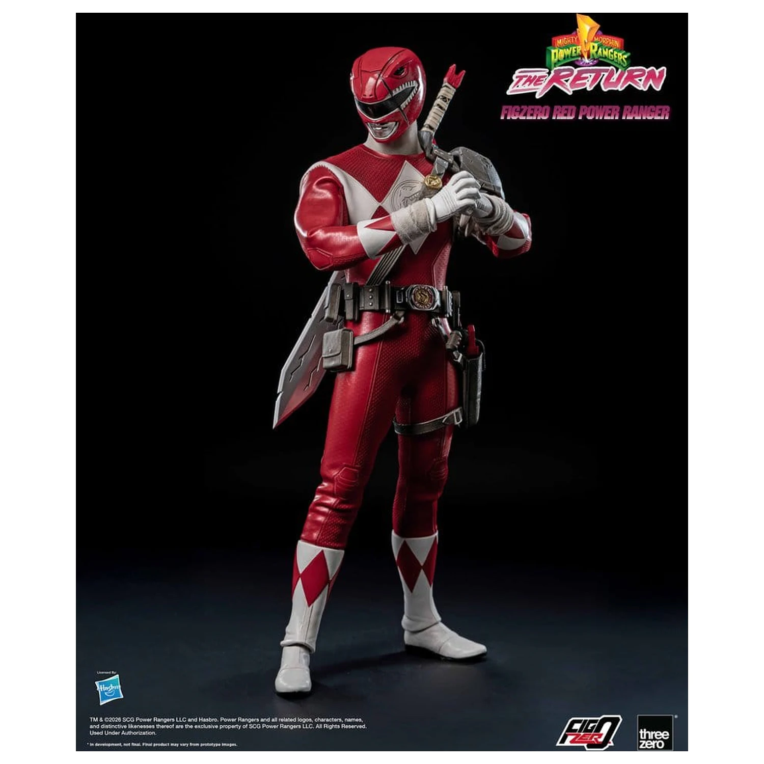 Mighty Morphin Power Rangers: The Return FigZero Actionfigur 1/6 Red Power Ranger 31 cm Produktfoto