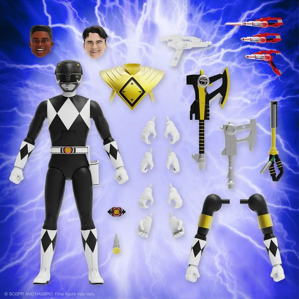 Mighty Morphin Power Rangers Ultimates Actionfigur Black Ranger 18 cm termékfotó