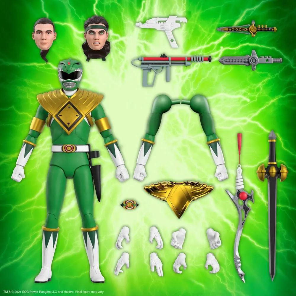 Mighty Morphin Power Rangers Ultimates Actionfigur Green Ranger 18 cm termékfotó