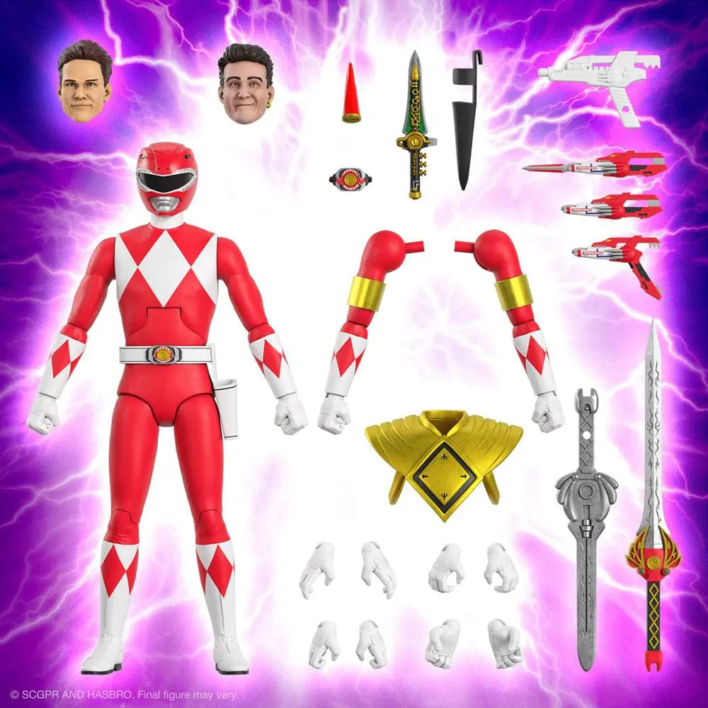 Mighty Morphin Power Rangers Ultimates Actionfigur Red Ranger 18 cm termékfotó