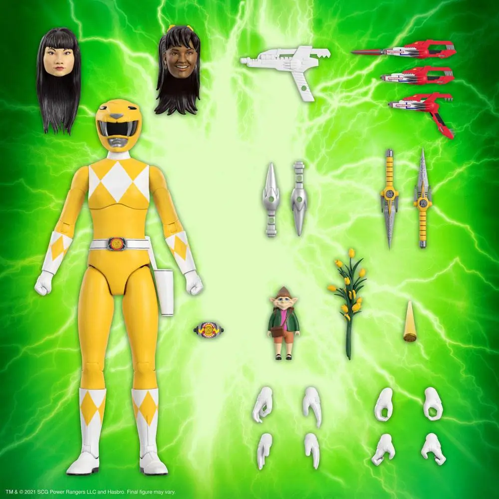 Mighty Morphin Power Rangers Ultimates Actionfigur Yellow Ranger 18 cm termékfotó