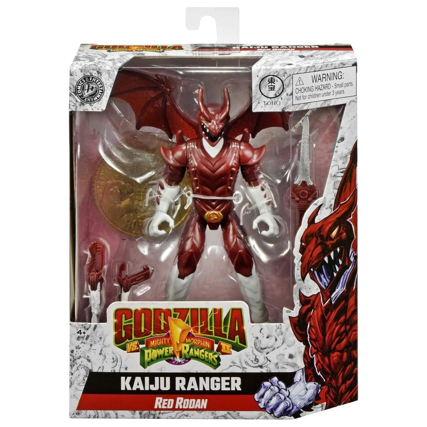 Mighty Morphin Power Rangers x Godzilla Actionfigur Red Rodan Produktfoto