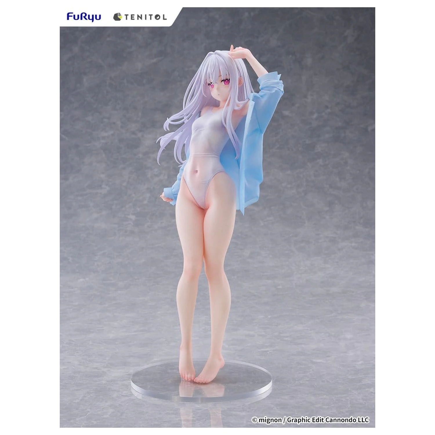 Mignon Works Tenitol große PVC Figur Shiro Swimsuit Ver. 30 cm Produktfoto