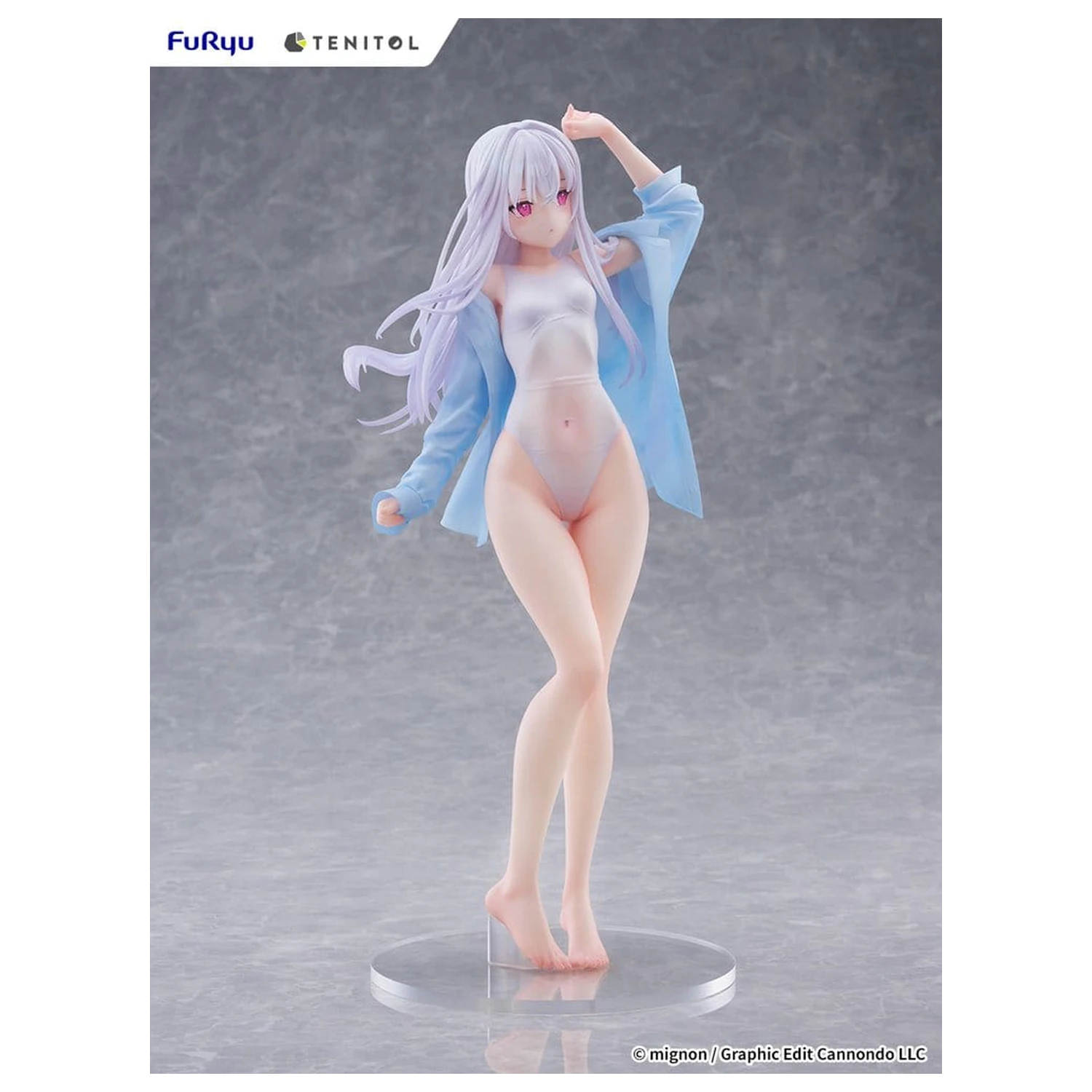 Mignon Works Tenitol große PVC Figur Shiro Swimsuit Ver. 30 cm Produktfoto