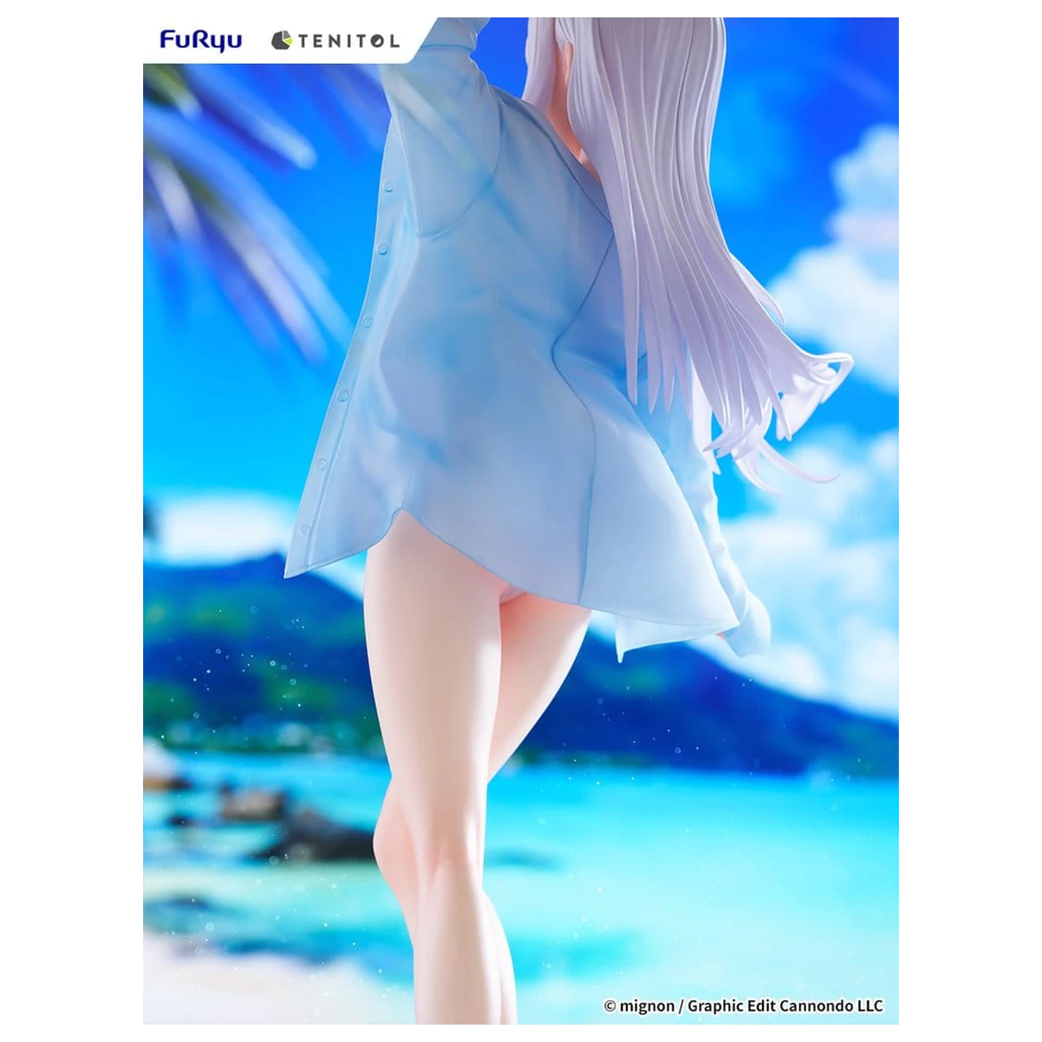 Mignon Works Tenitol große PVC Figur Shiro Swimsuit Ver. 30 cm Produktfoto