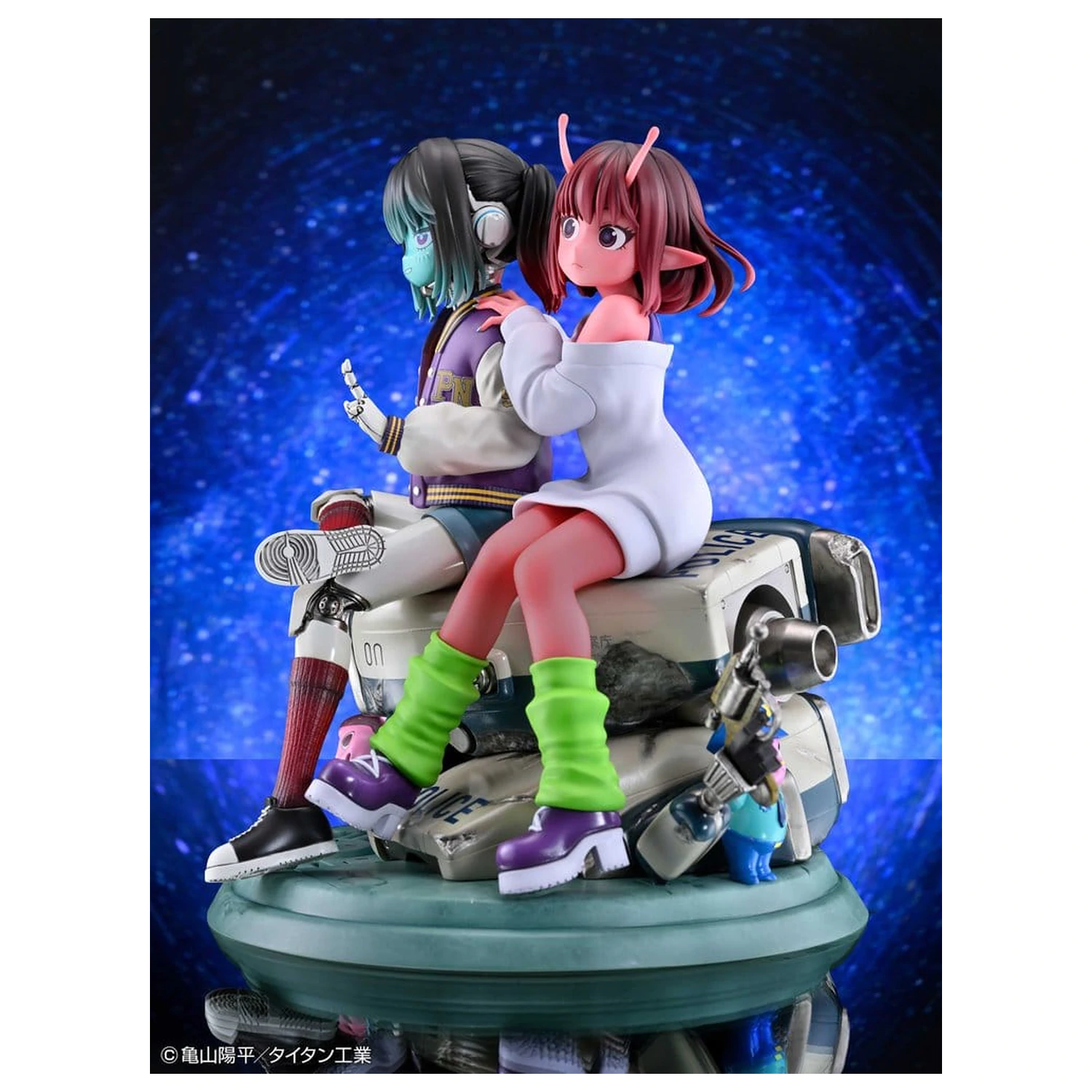 Milky Subway The Galactic Limited Express PVC Figuren 2er-Pack Chiharu & Makina 18 cm Produktfoto