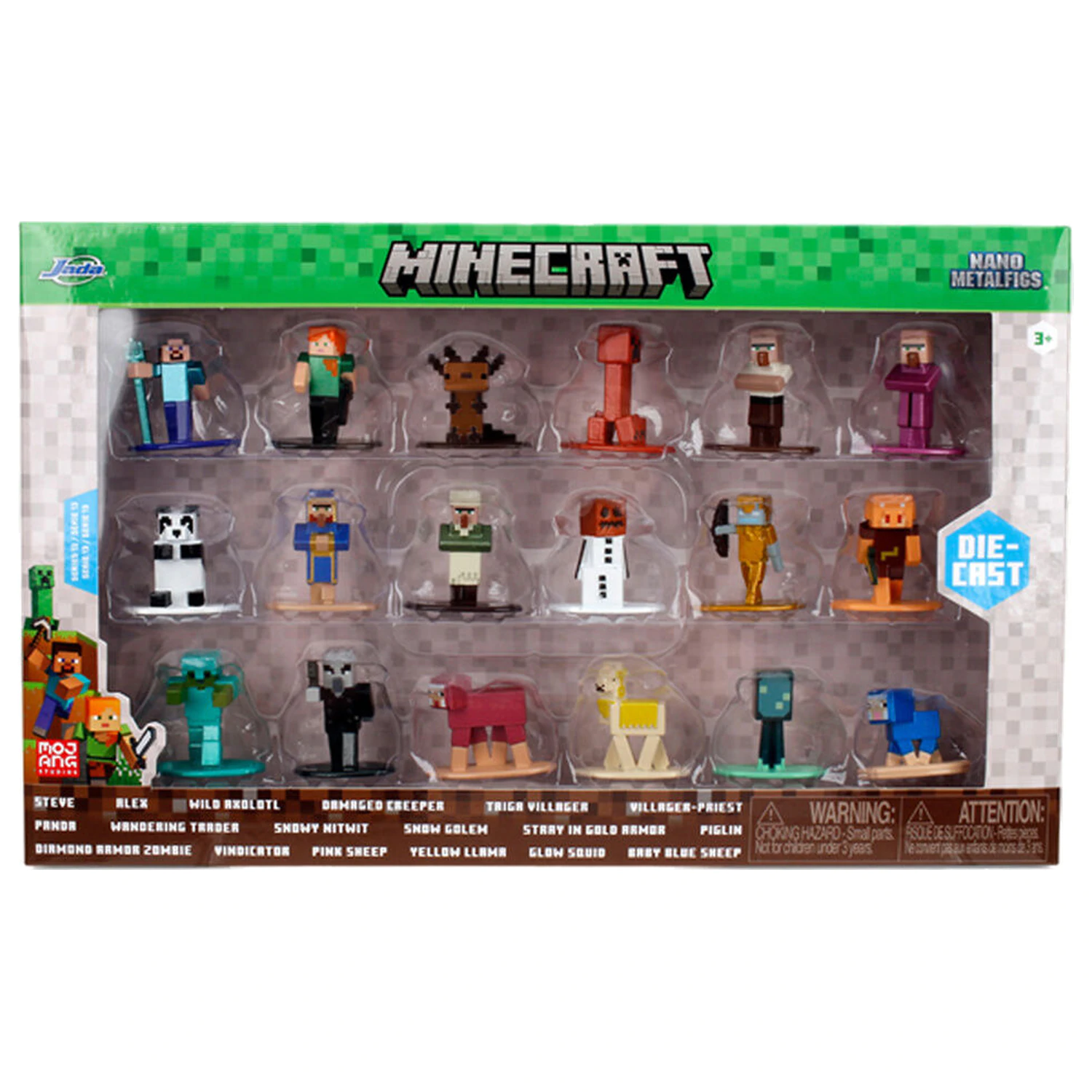 Minecraft Pack 18 Figuren 4 cm Produktfoto