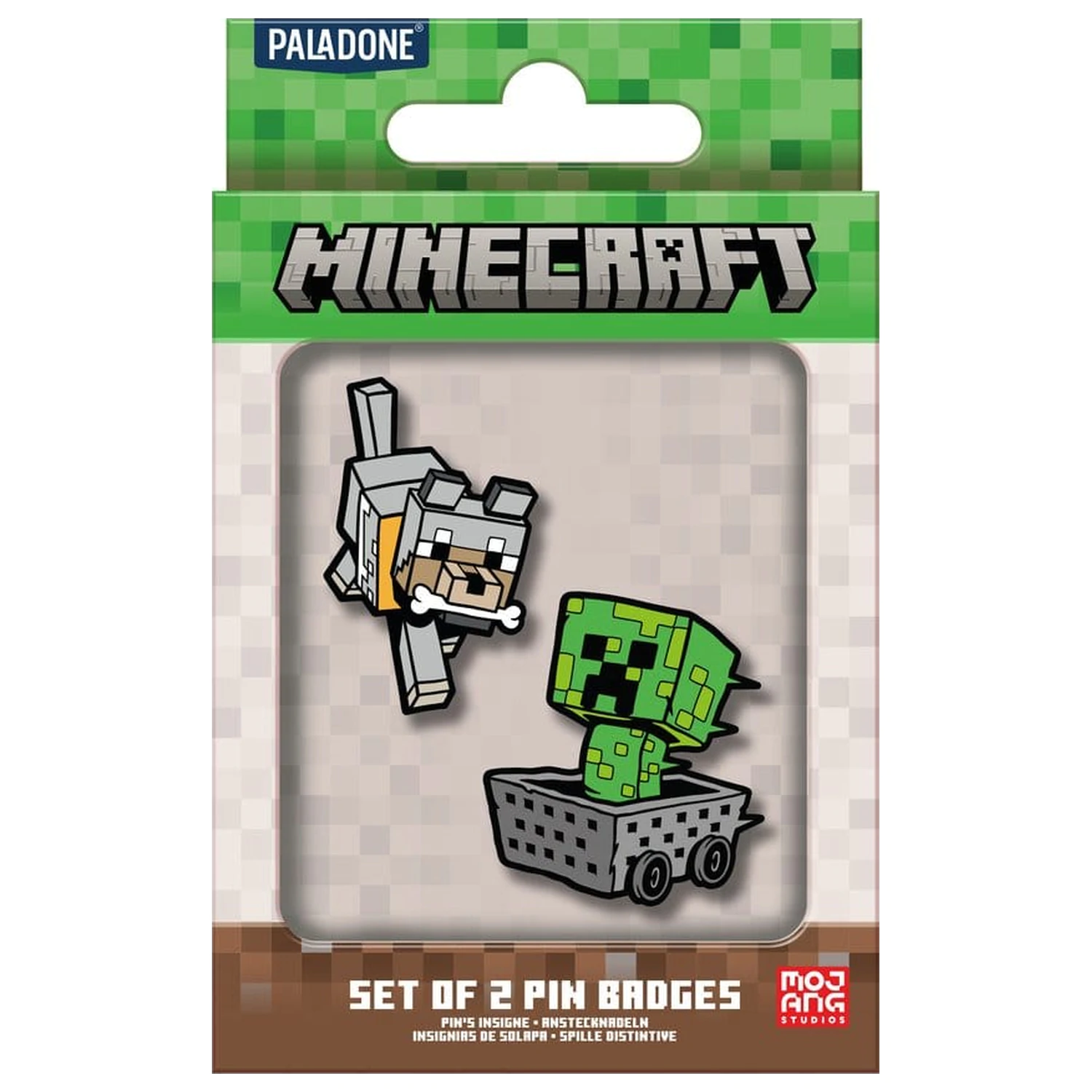 Minecraft Pin Anstecker 2er-Pack Produktfoto