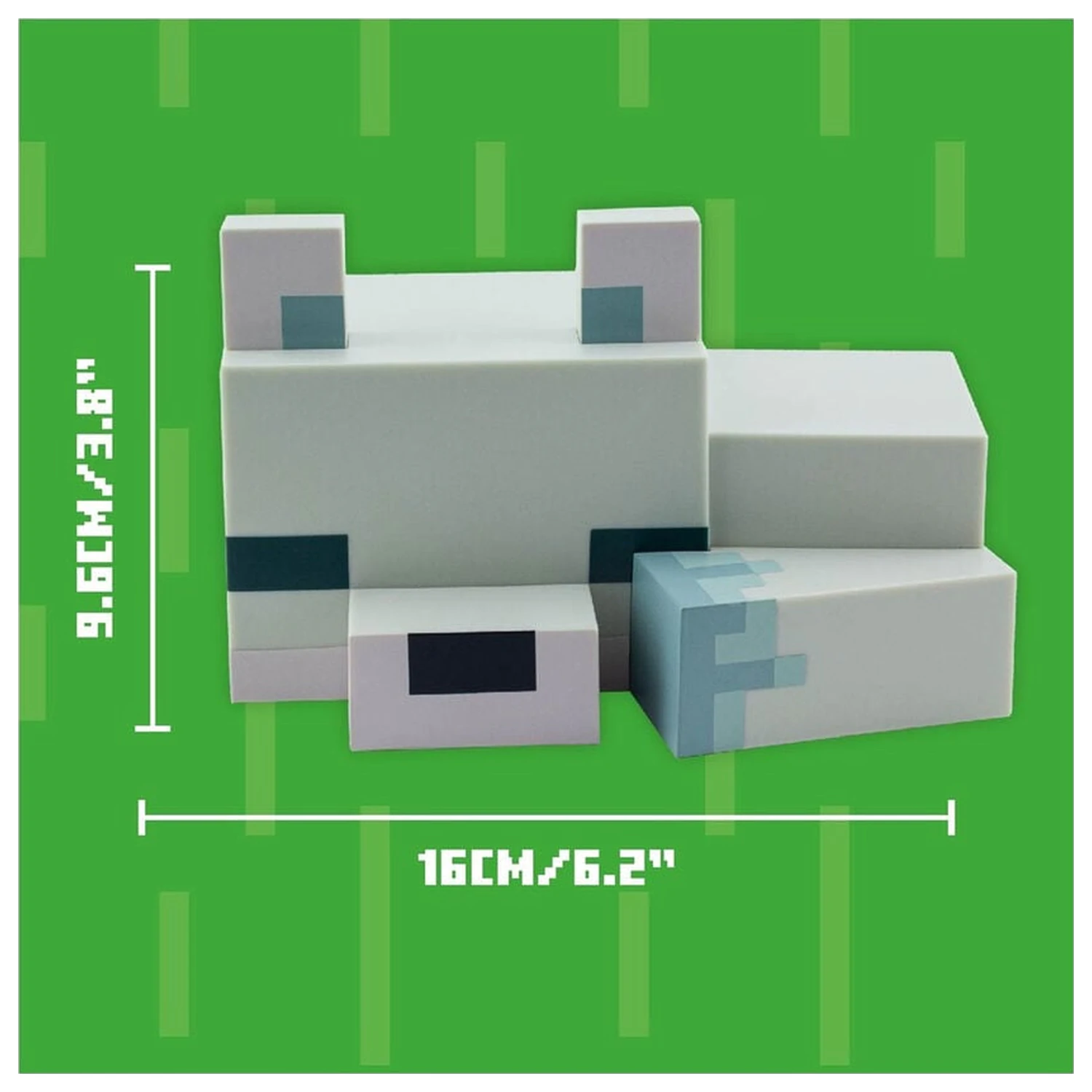 Minecraft 3D Polarfuchs Nachtlicht Produktfoto