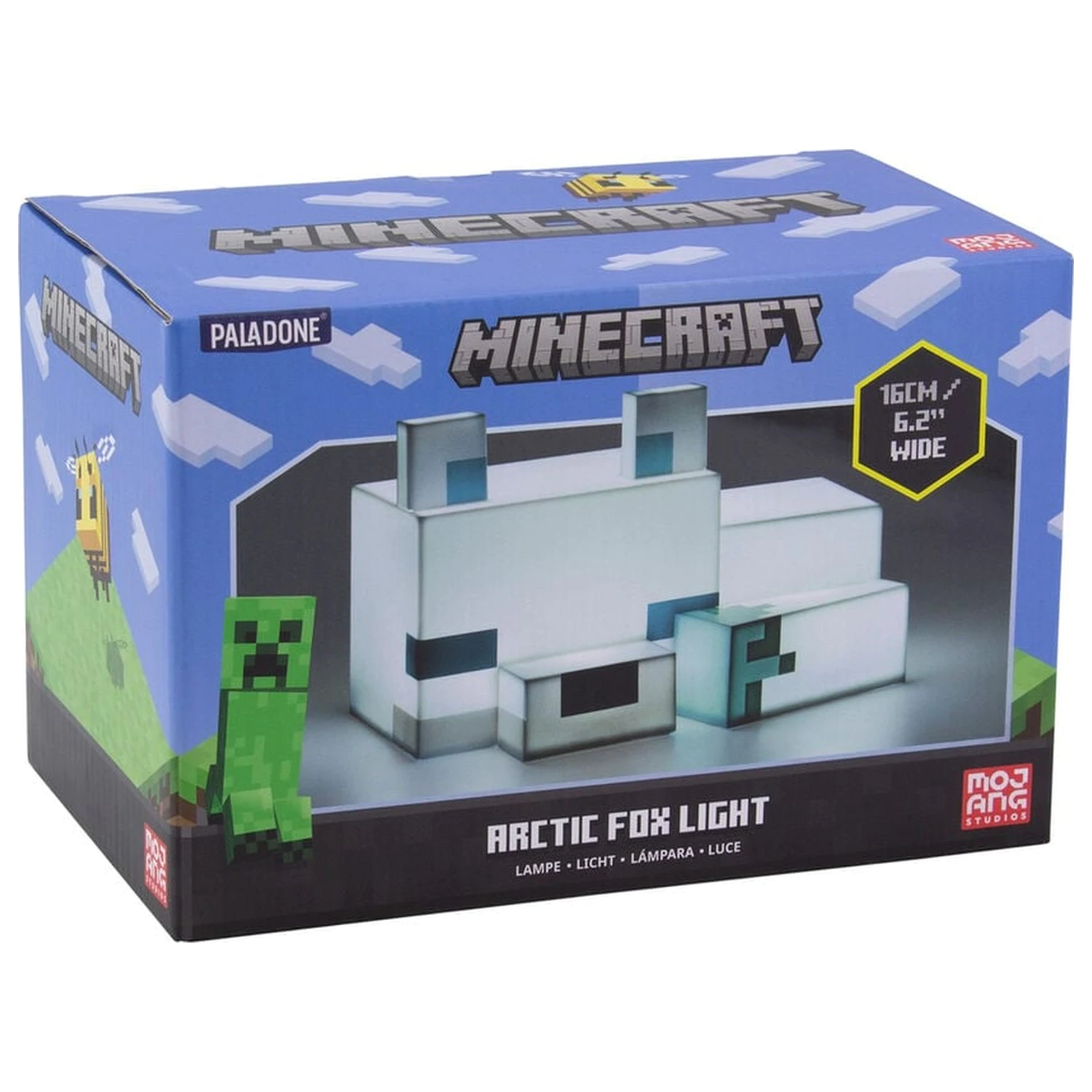 Minecraft 3D Polarfuchs Nachtlicht Produktfoto