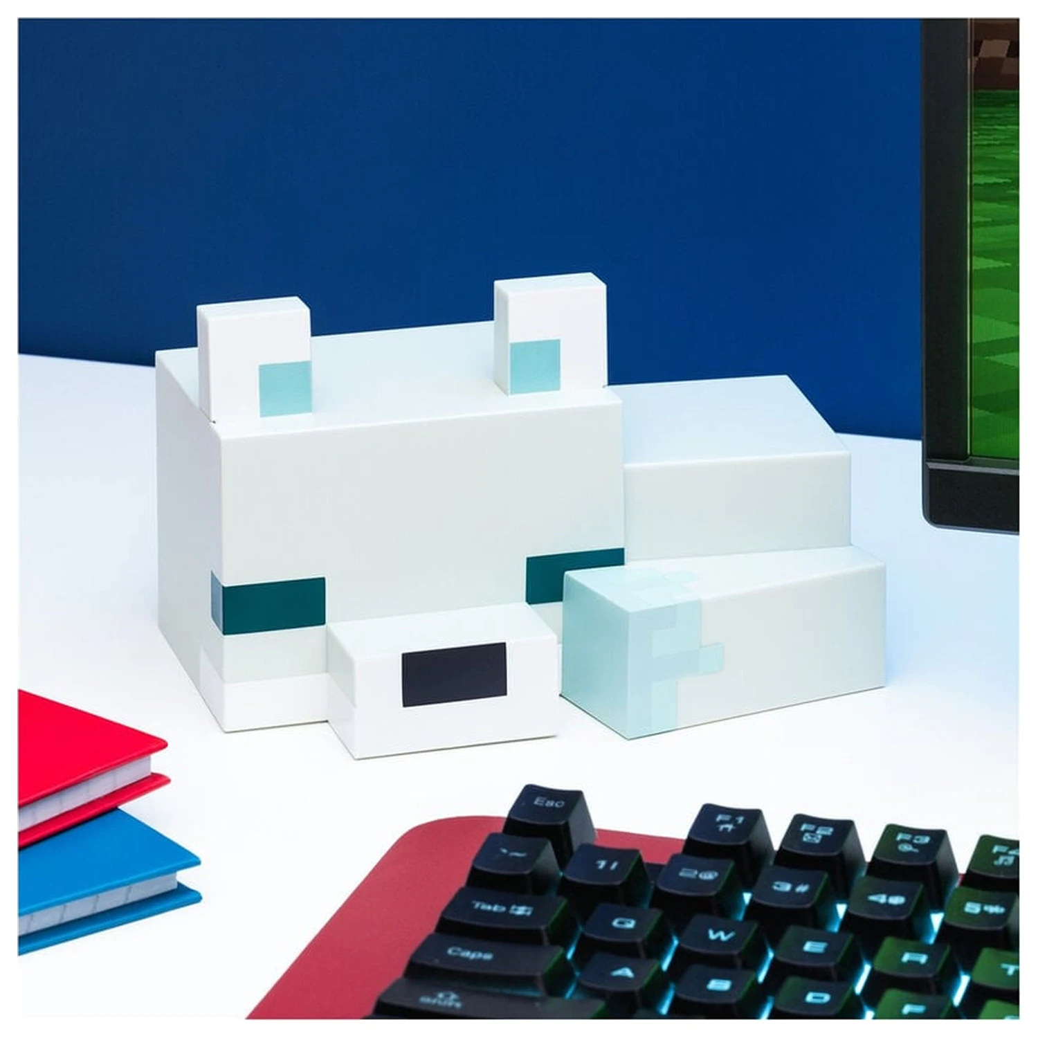 Minecraft 3D Polarfuchs Nachtlicht Produktfoto