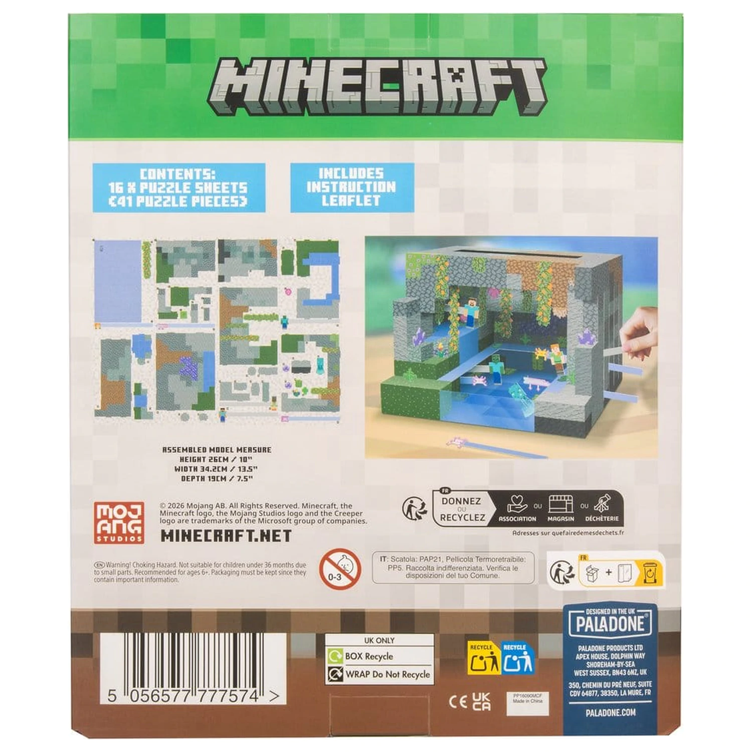 Minecraft Konstruktionskit 3D-Szene Produktfoto