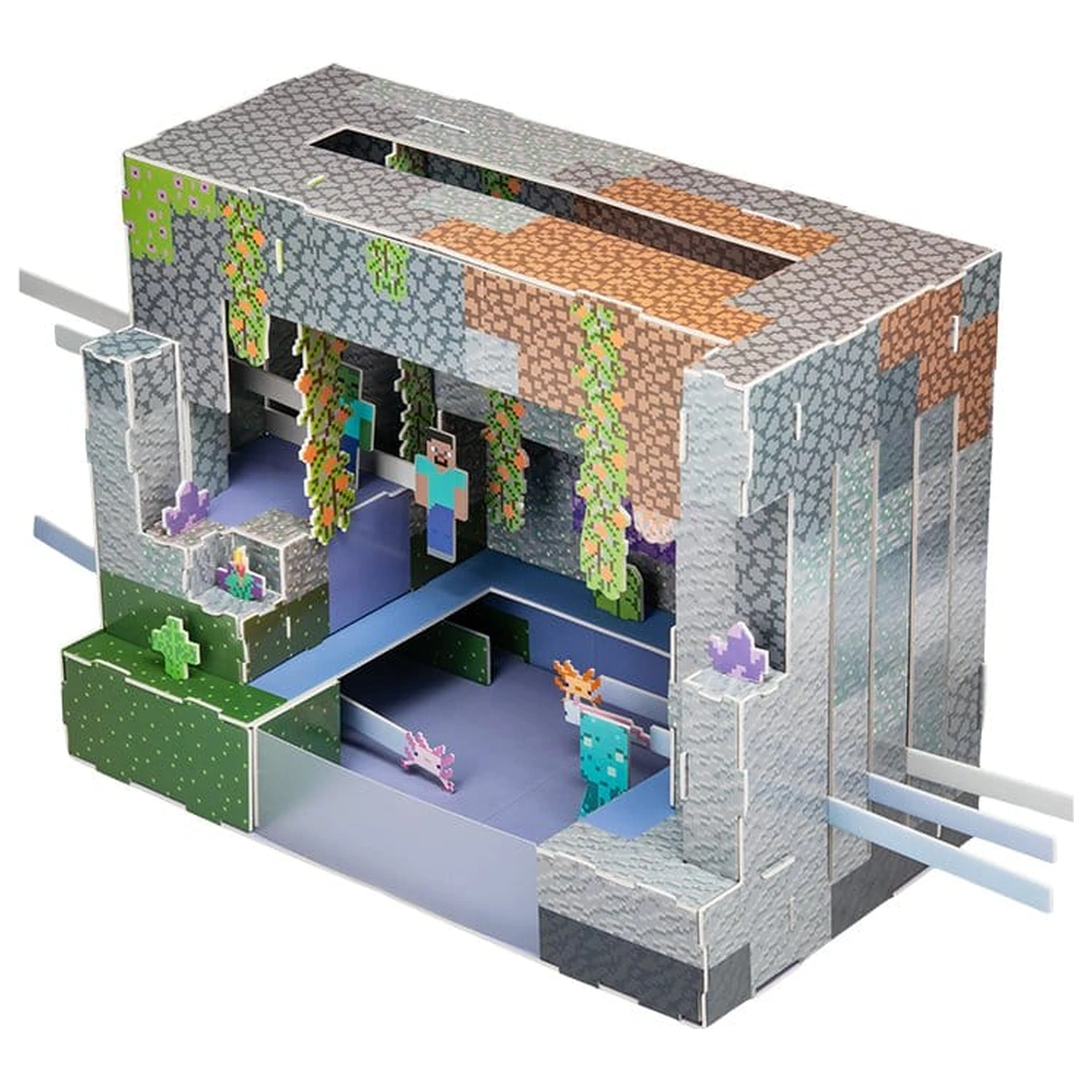 Minecraft Konstruktionskit 3D-Szene Produktfoto