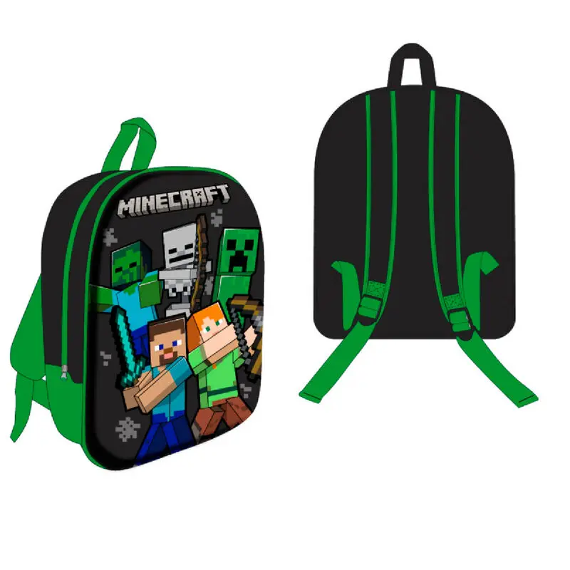 Minecraft 3D Rucksack 30cm Produktfoto