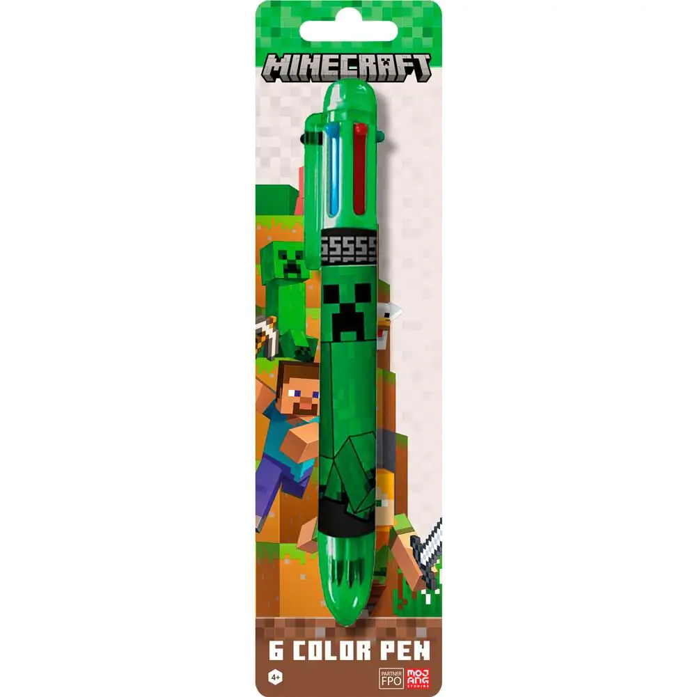 Minecraft 6 farbige Stifte Produktfoto