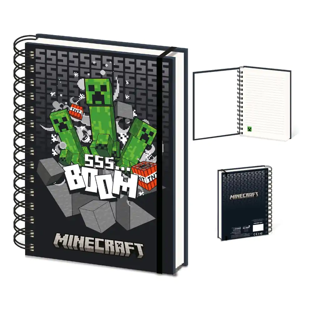 Minecraft 3D Wiro Notizbuch A5 Produktfoto