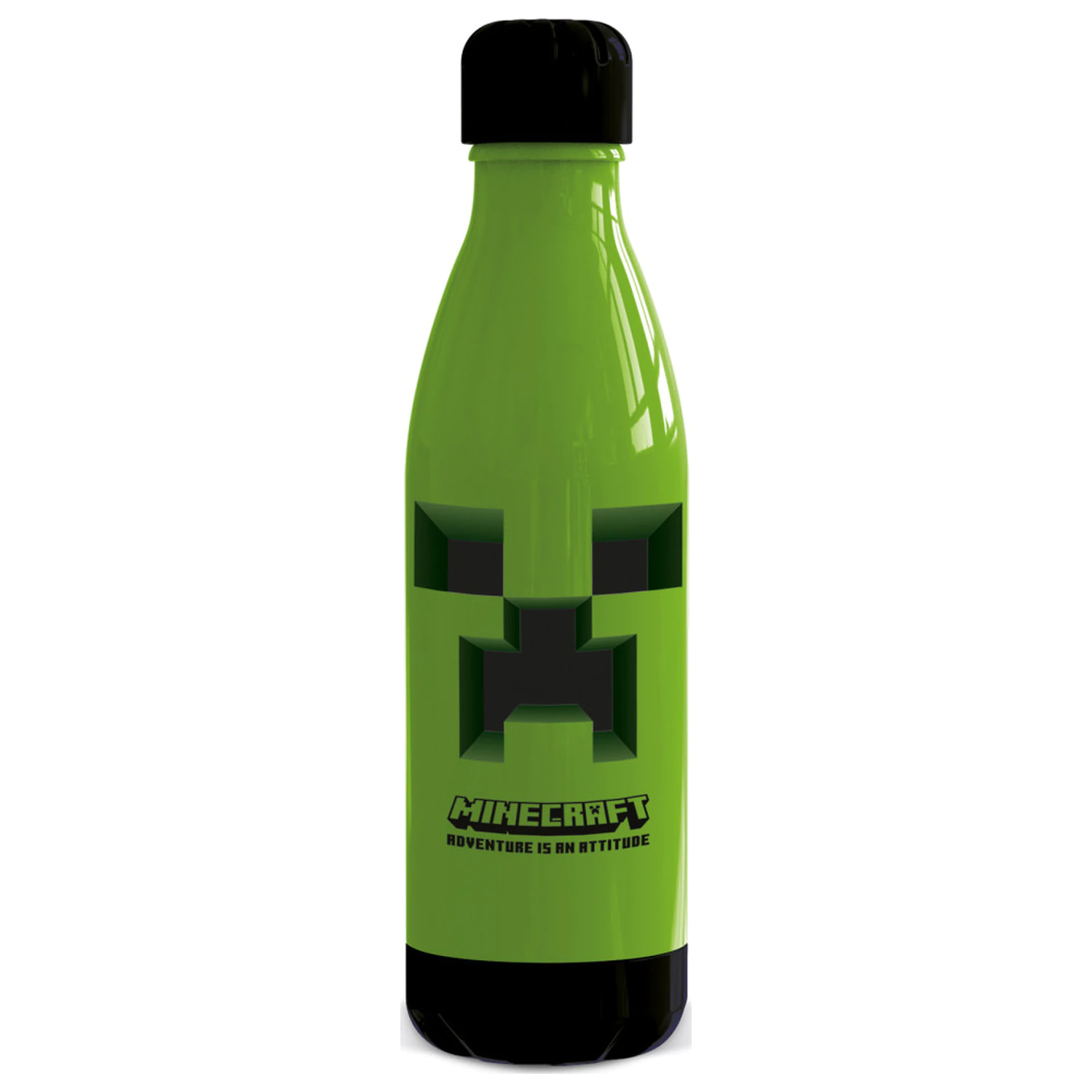 Minecraft Attitude Kunststoff Wasserflasche mit Schraubverschluss 660 ml Produktfoto