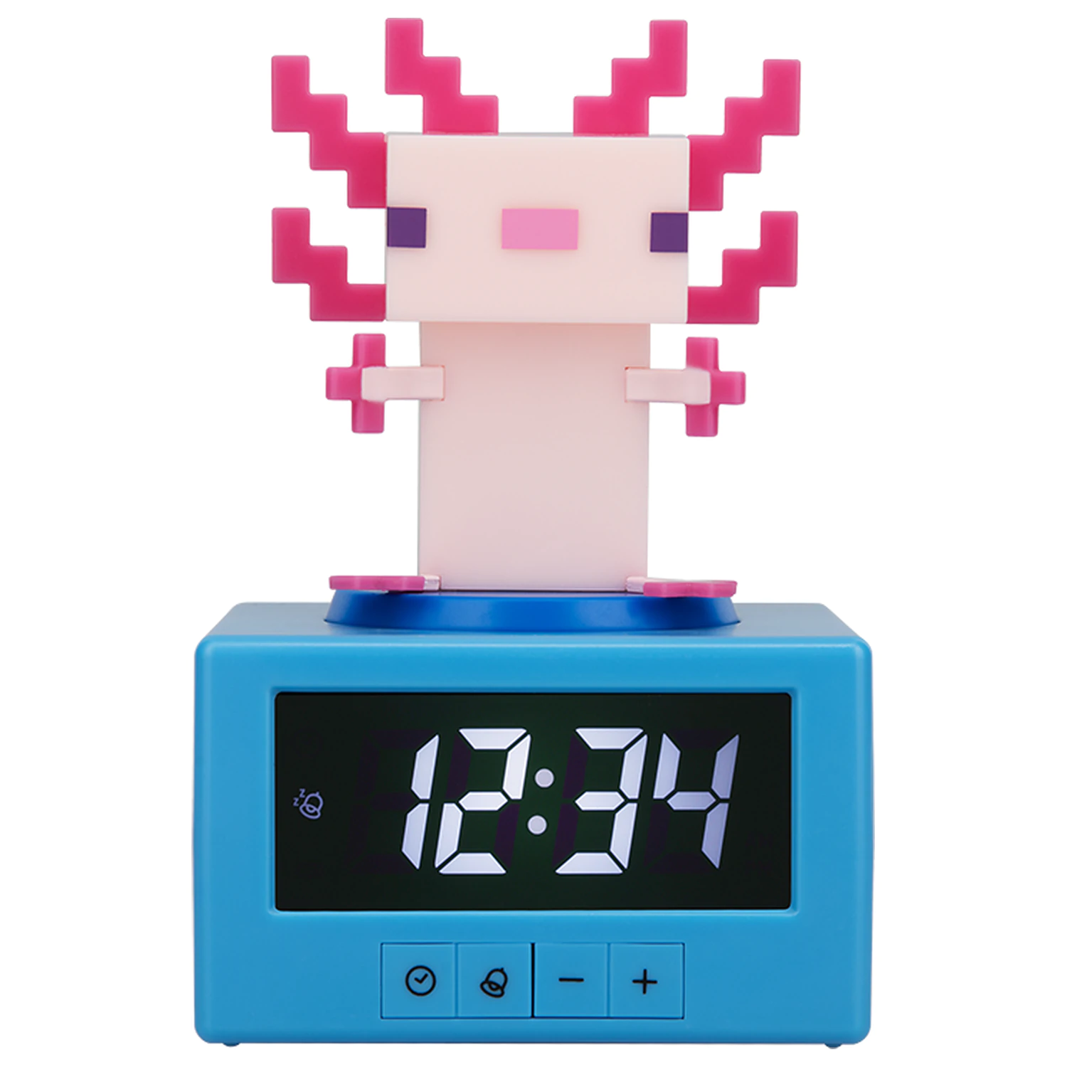 Minecraft Axolotl Icon Lampe Wecker 12cm Produktfoto