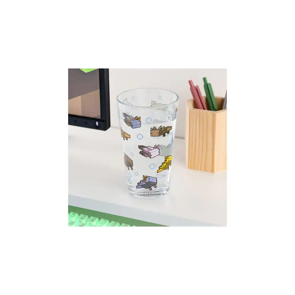 Minecraft Pint Glas Axolotl Produktfoto