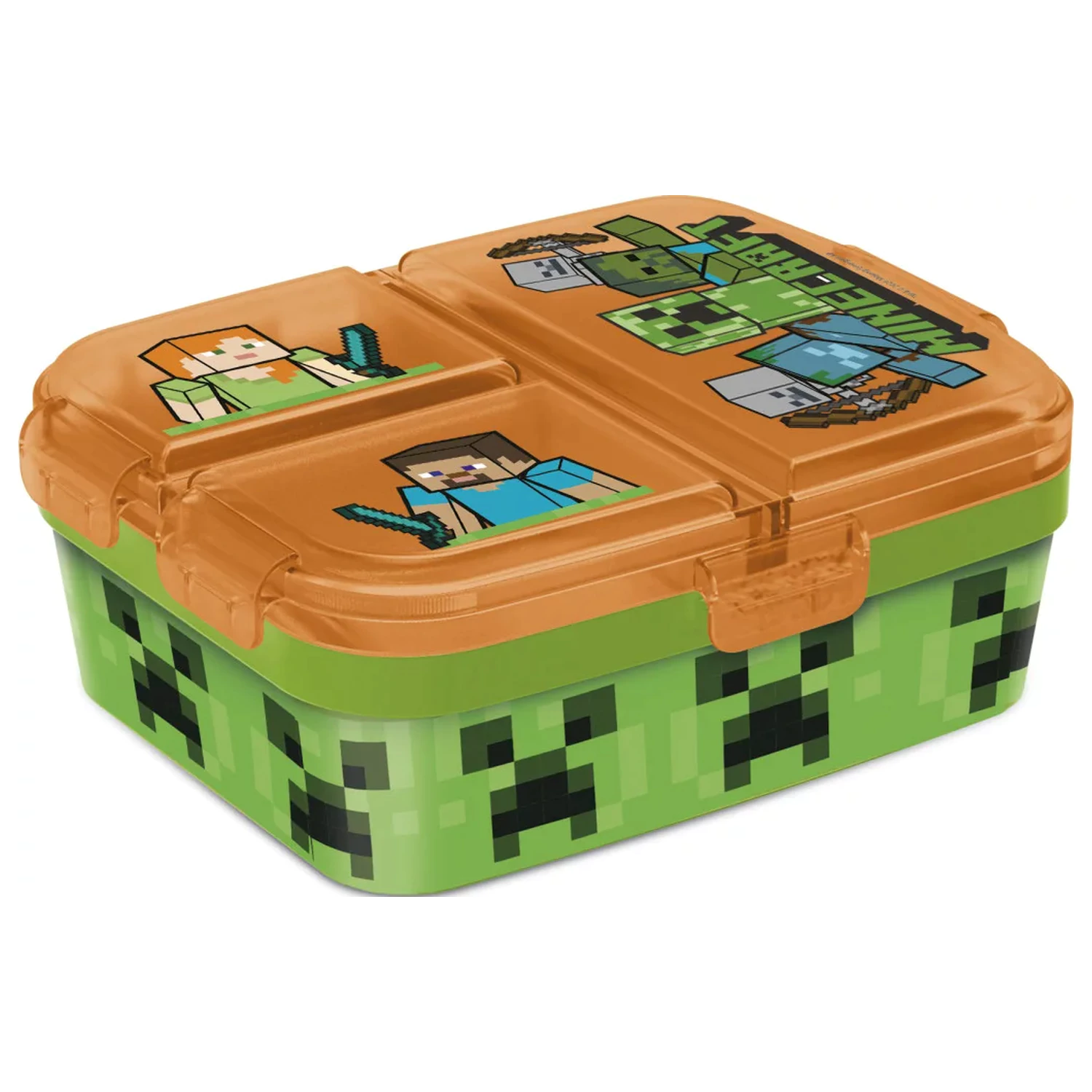 Minecraft Battle Mehrkammer-Lunchbox, Sandwich-Box XL Produktfoto