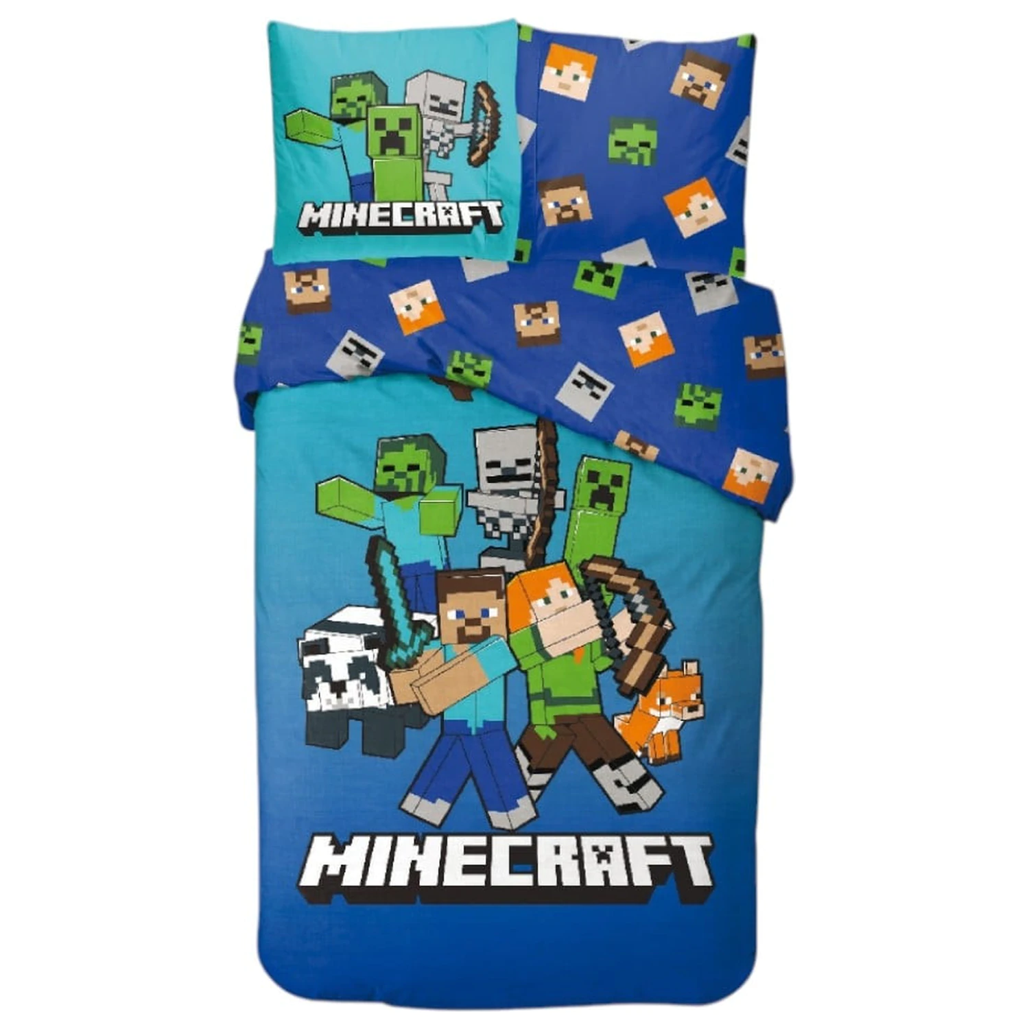 Minecraft Block World Bettbezug Produktfoto