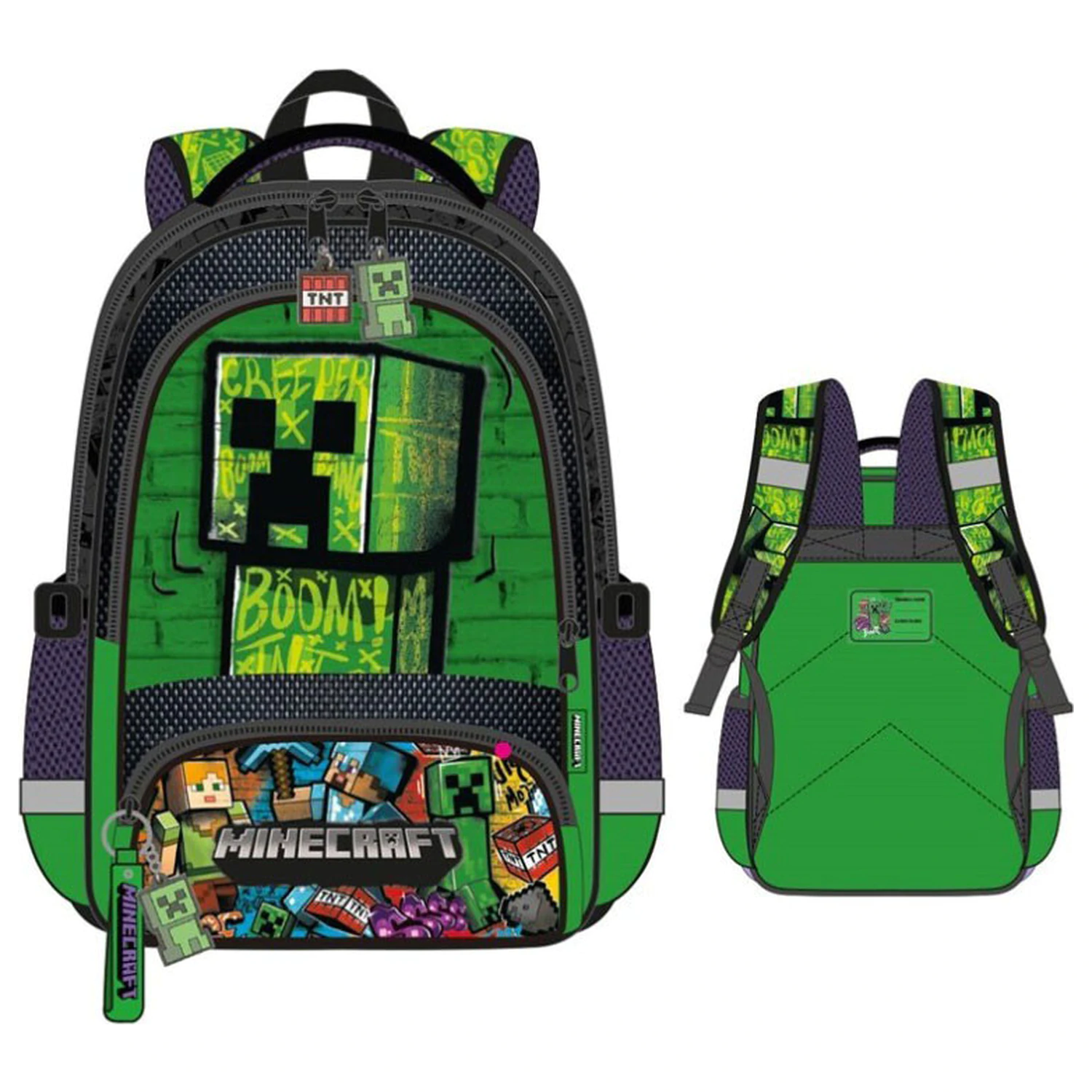 Minecraft Blocky Boom Schulranzen, Tasche 42 cm Produktfoto