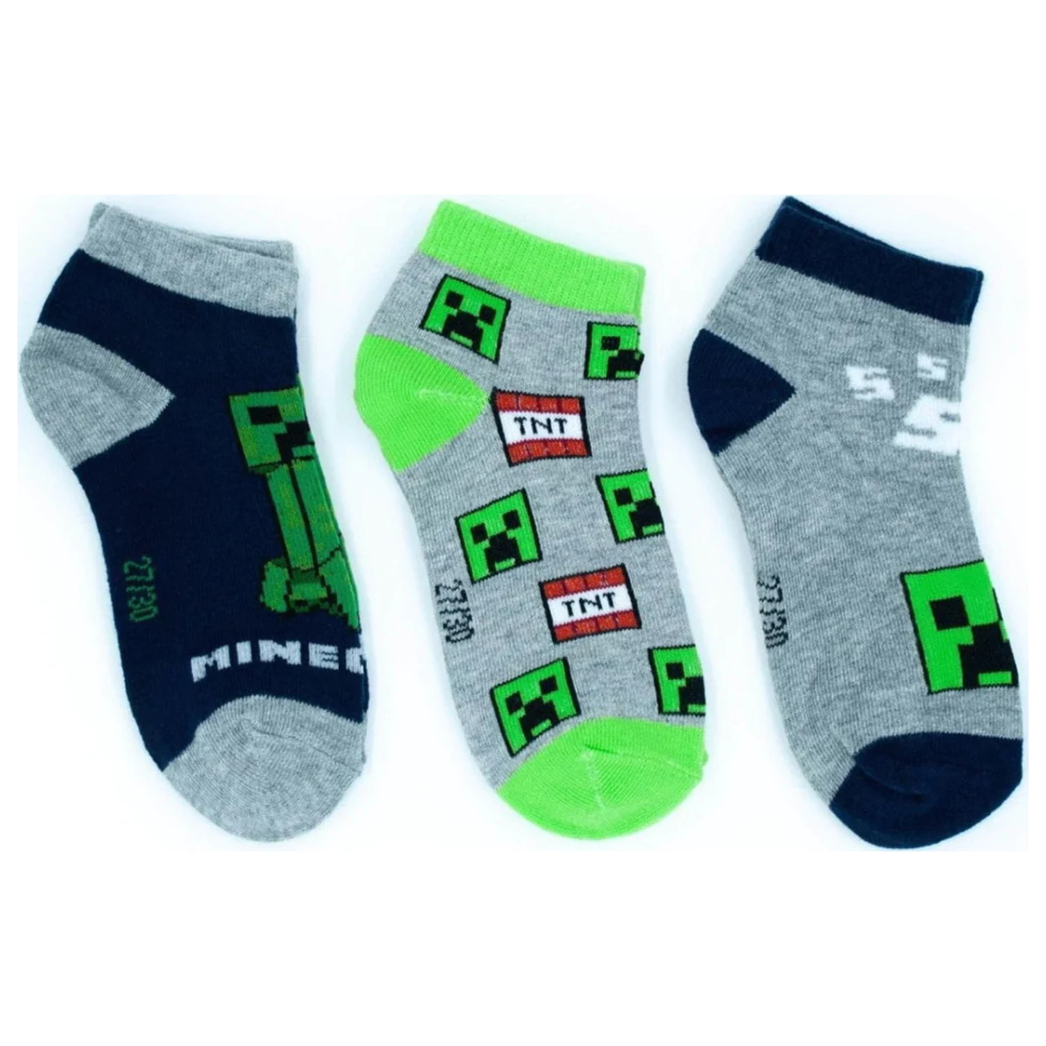 Minecraft Boomstep Kinder Geheim Socken 23/26 Produktfoto