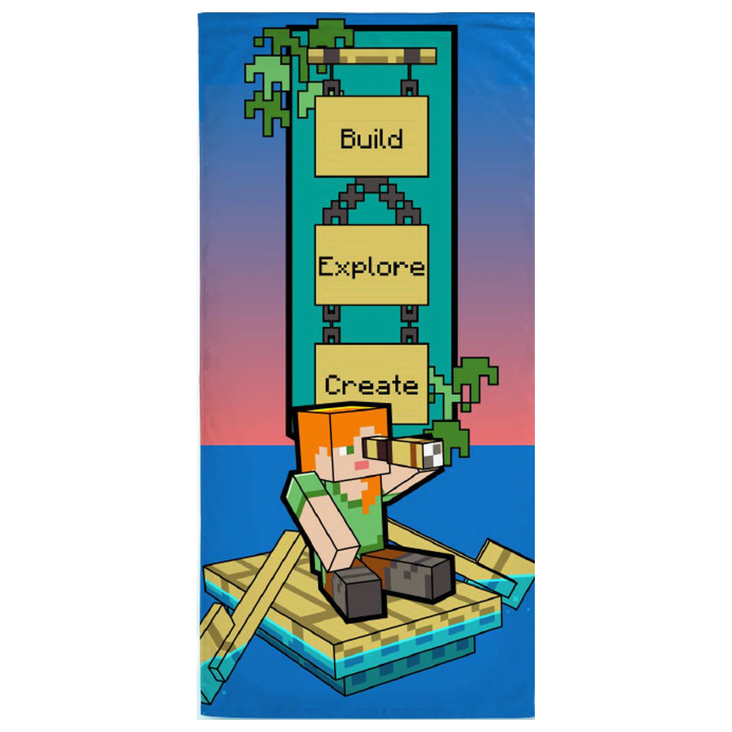 Minecraft Bau Handtuch Produktfoto