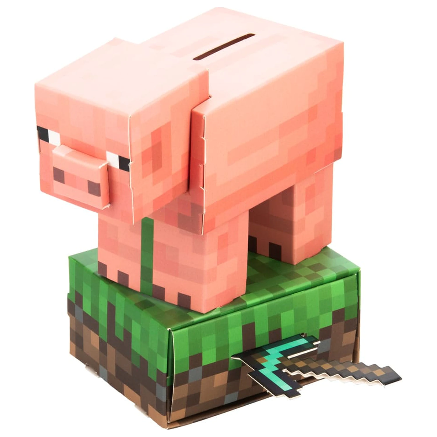 Minecraft Baue deine eigene Spardose Schatz Schwein Produktfoto