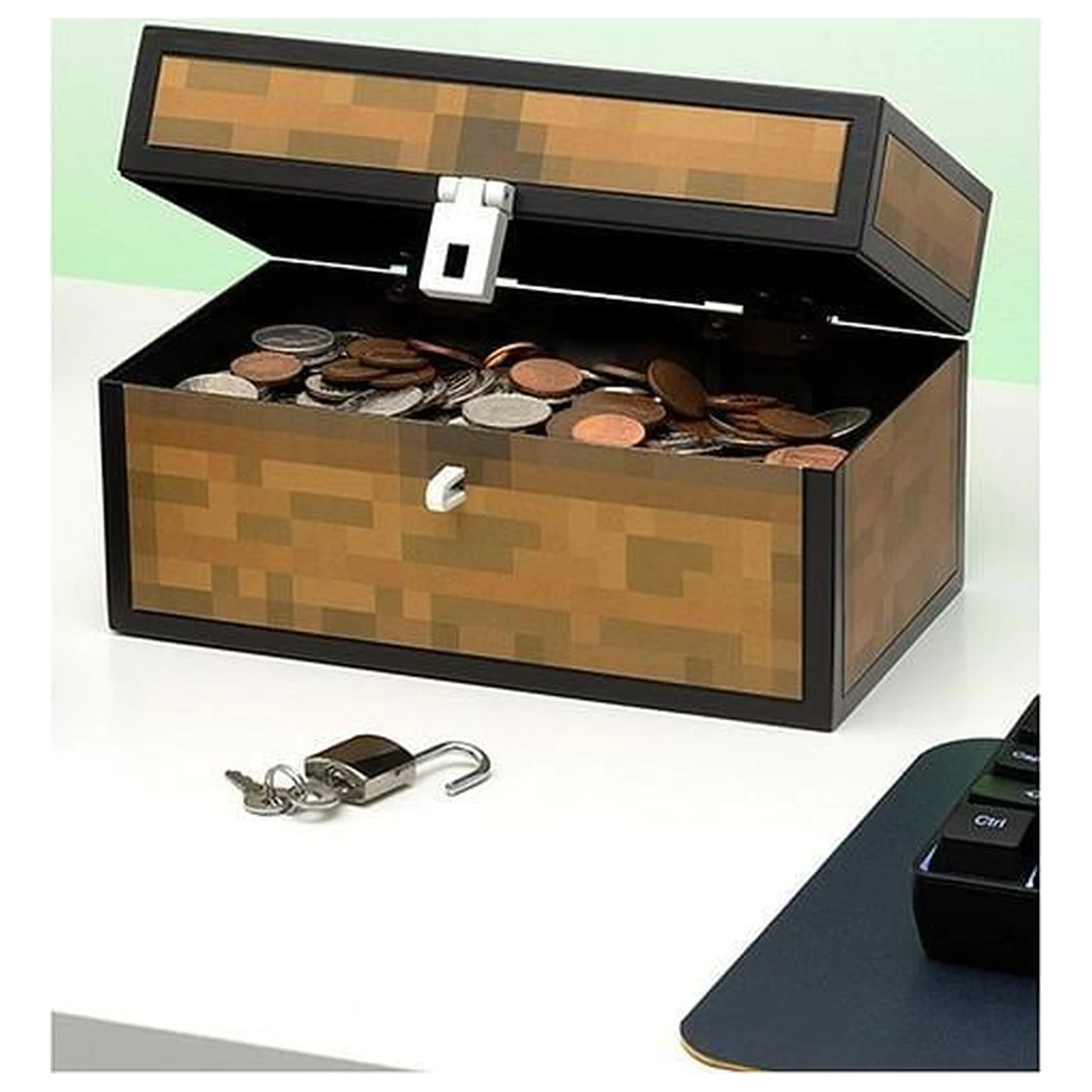 Minecraft Sparbüchse Truhe 12 cm Produktfoto