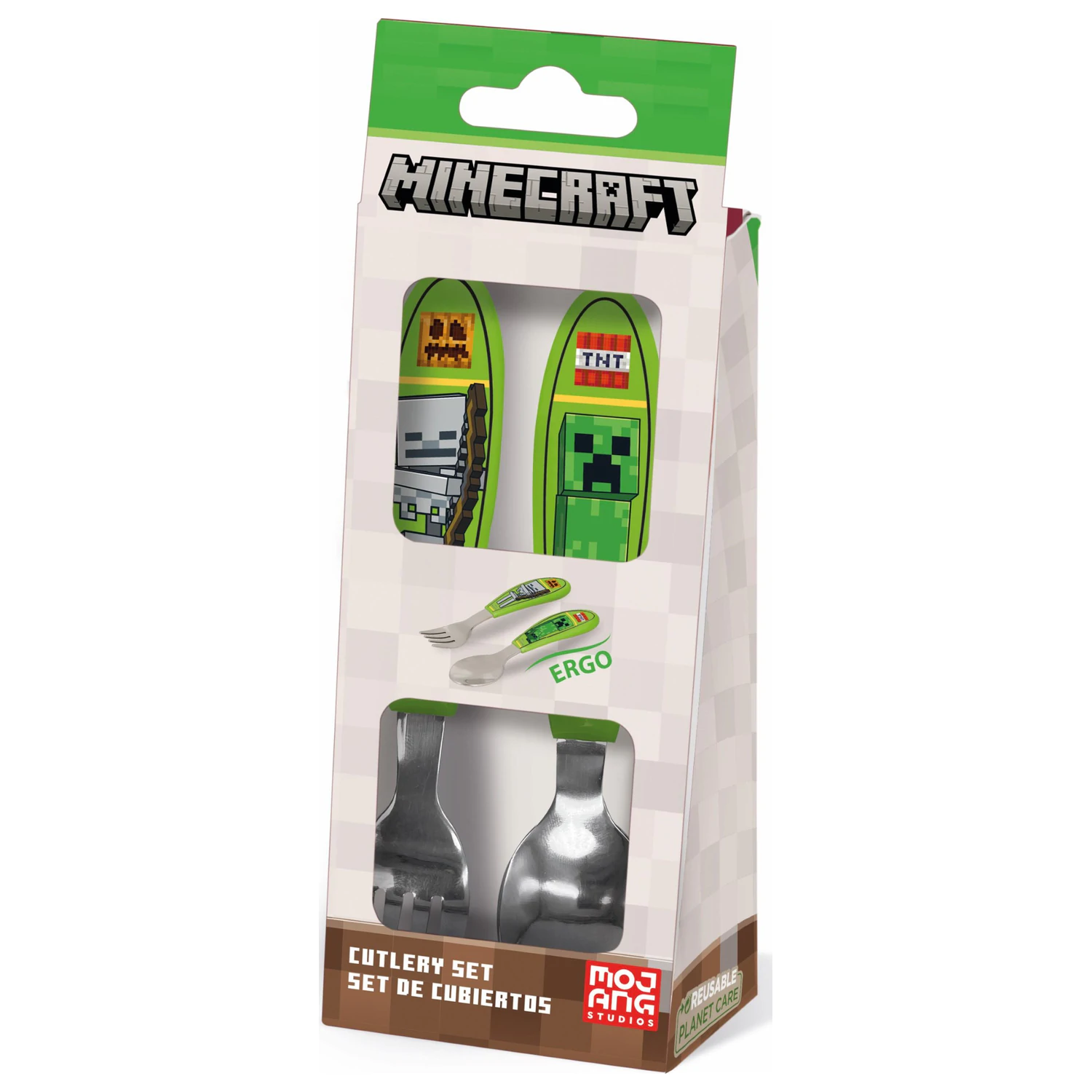 Minecraft Core Metal Ergo Besteck-Set - 2-teilig Produktfoto