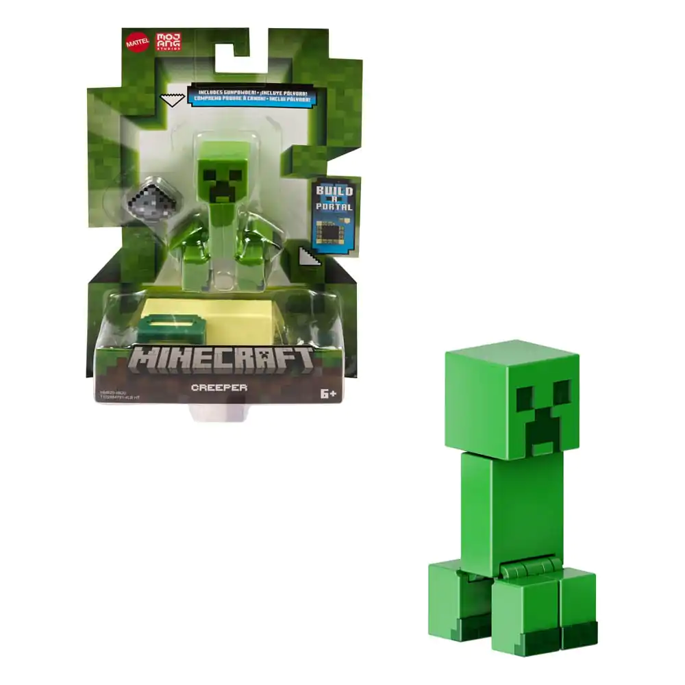Minecraft Actionfigur Craft-A-Block Creeper 8 cm Produktfoto