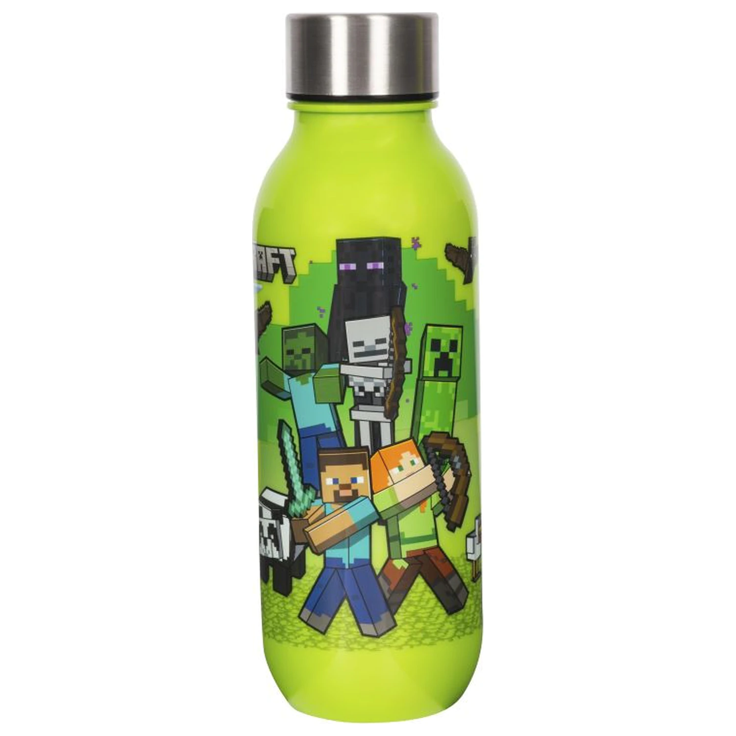 Minecraft Crafting Kunststoff Wasserflasche mit Schraubverschluss 640 ml Produktfoto